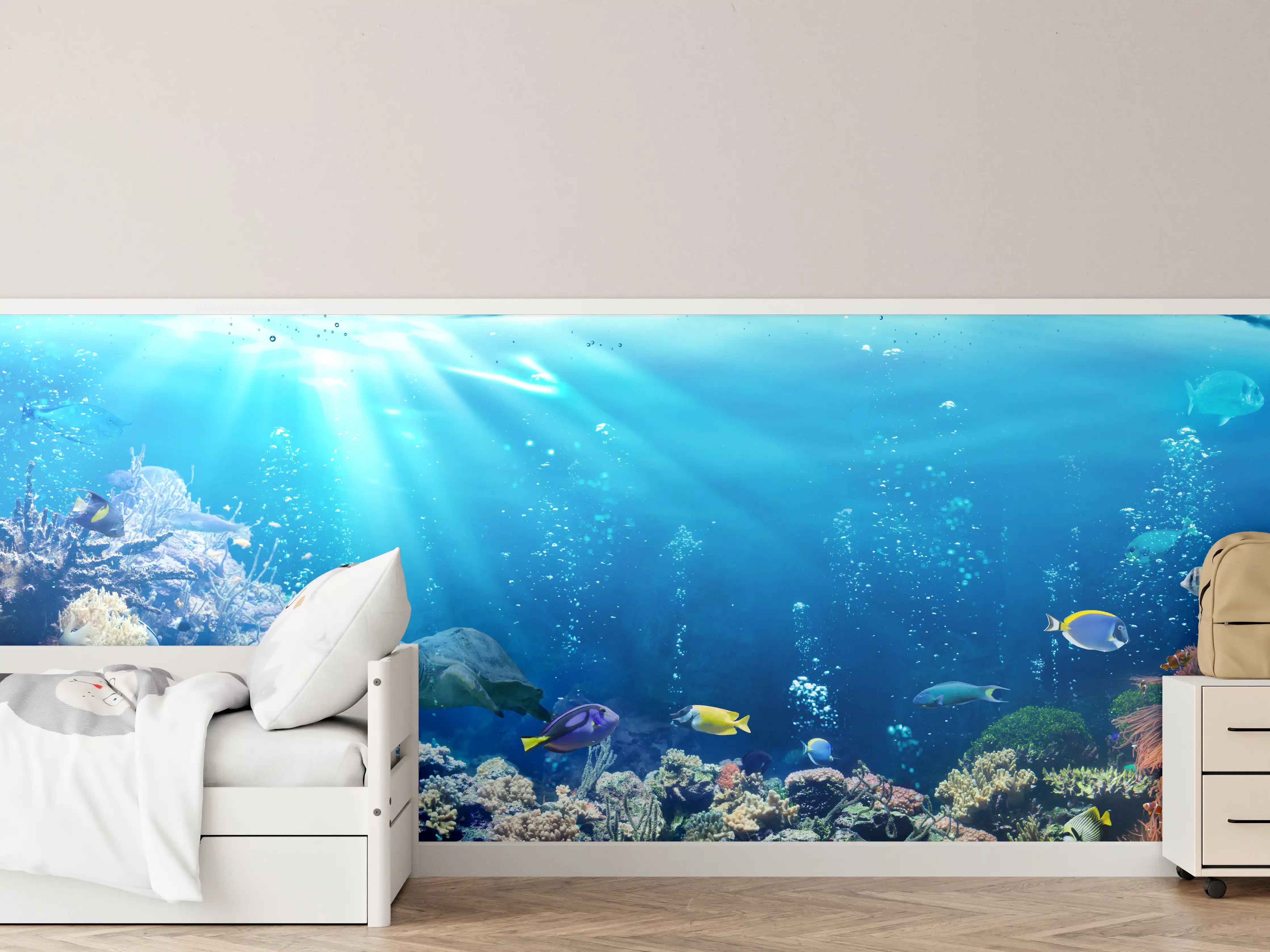 Kinderzimmer Wandgestaltung - Ozeantiere - Unterwasser