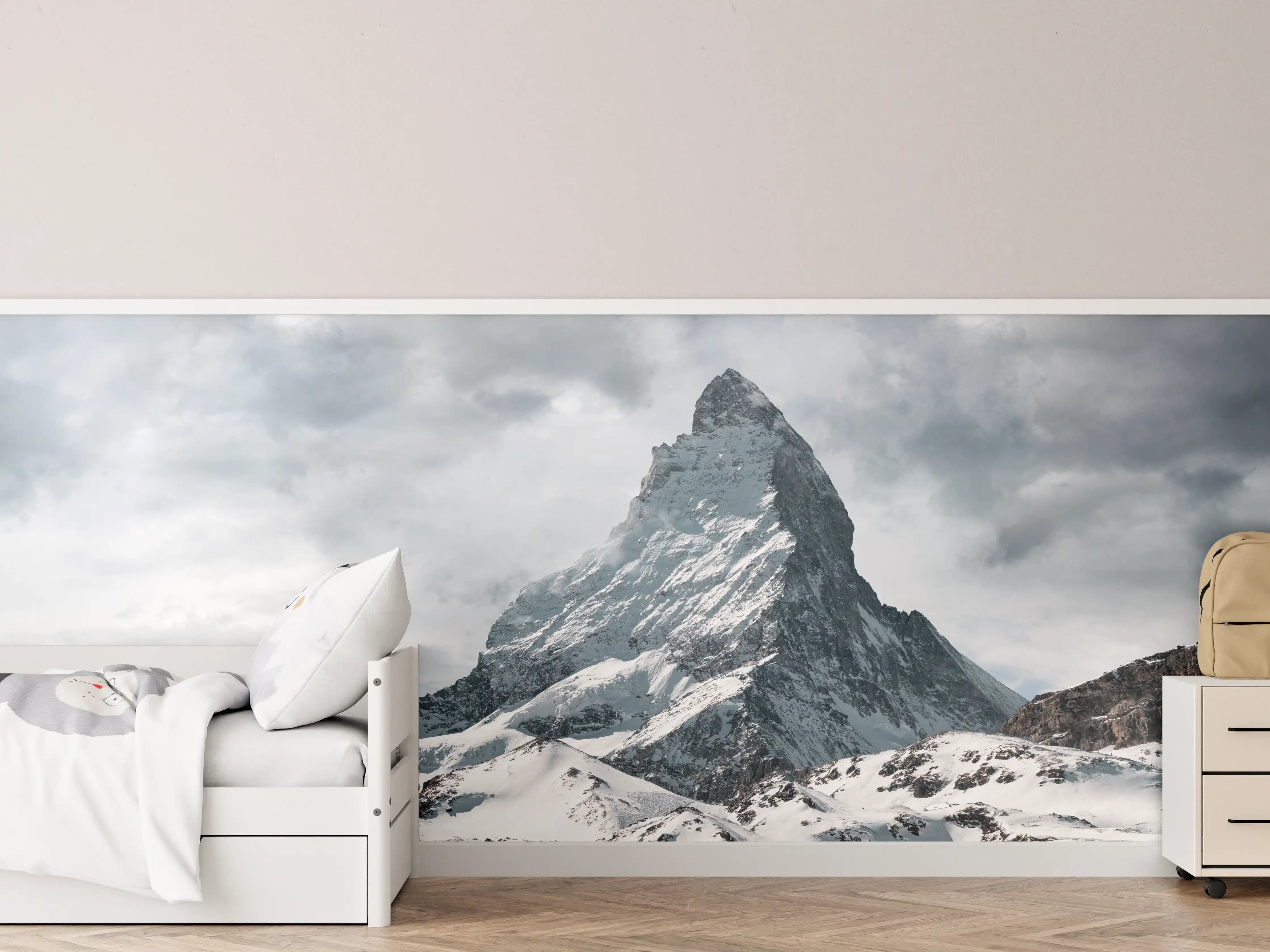 Kinderzimmer Wandgestaltung - Panorama - Majestätischer Matterhorn - Alpen