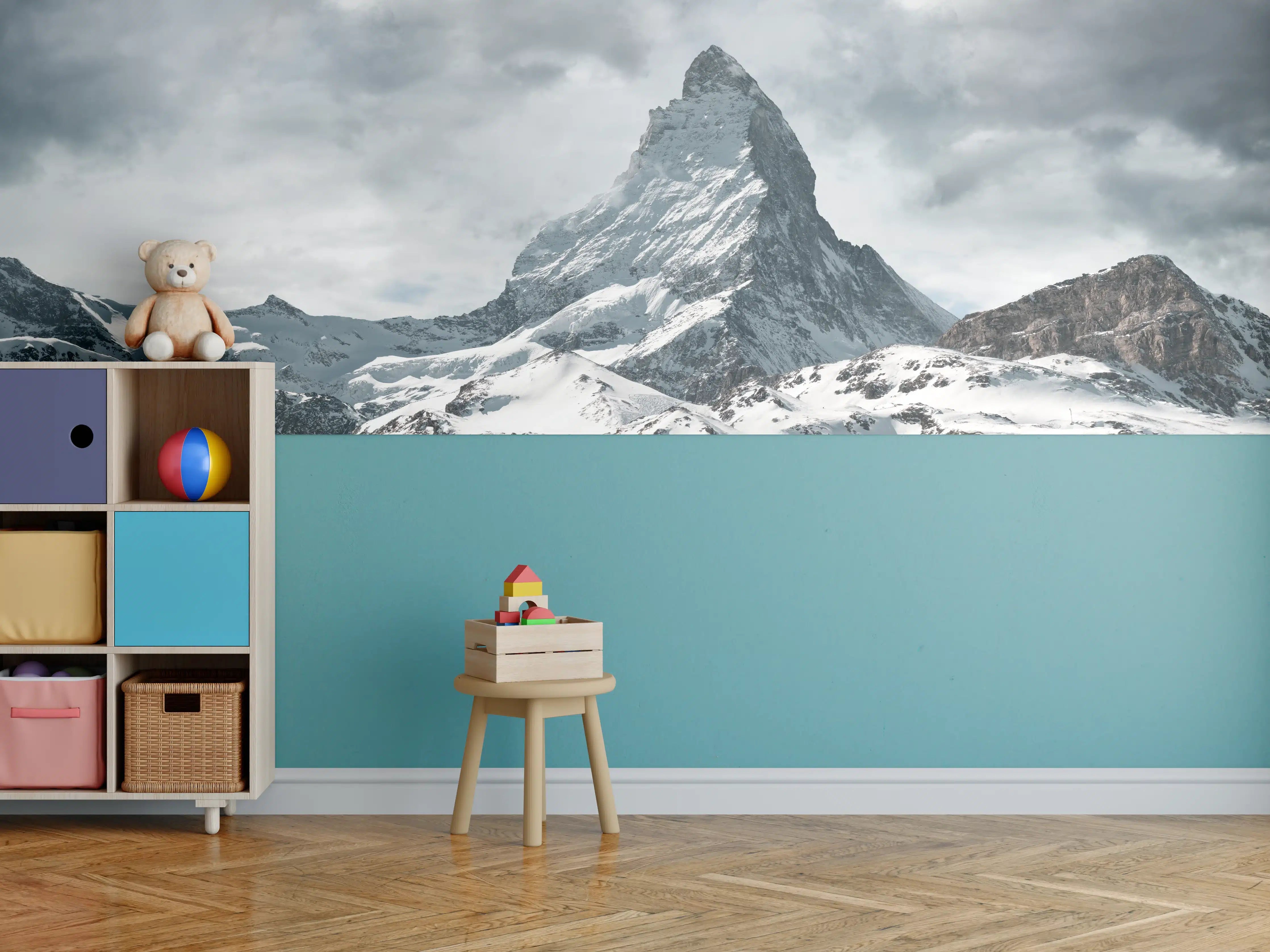 Kinderzimmer Wandgestaltung - Panorama - Majestätischer Matterhorn - Alpen