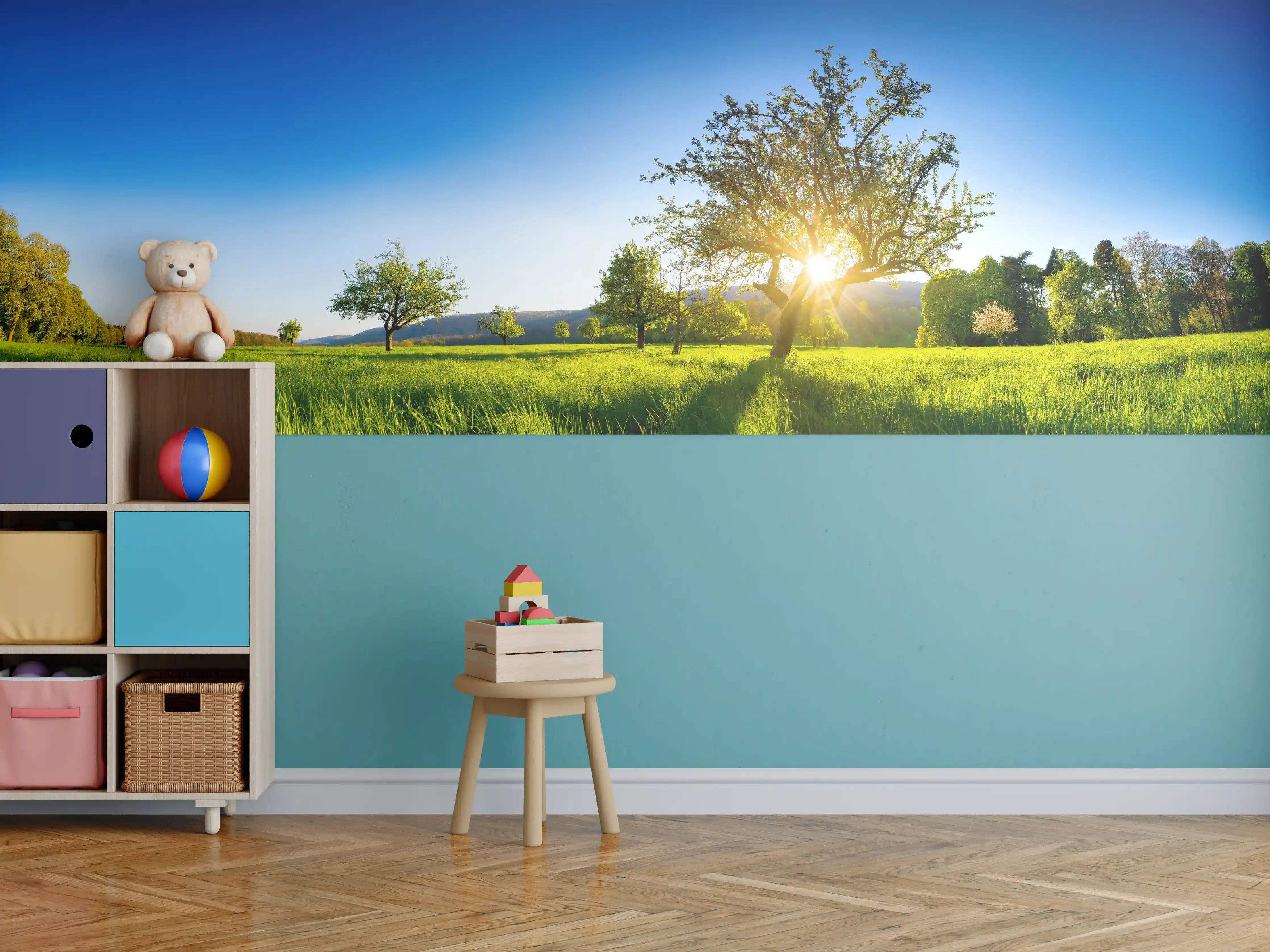 Kinderzimmer Wandgestaltung - Panorama Ländliche Idylle