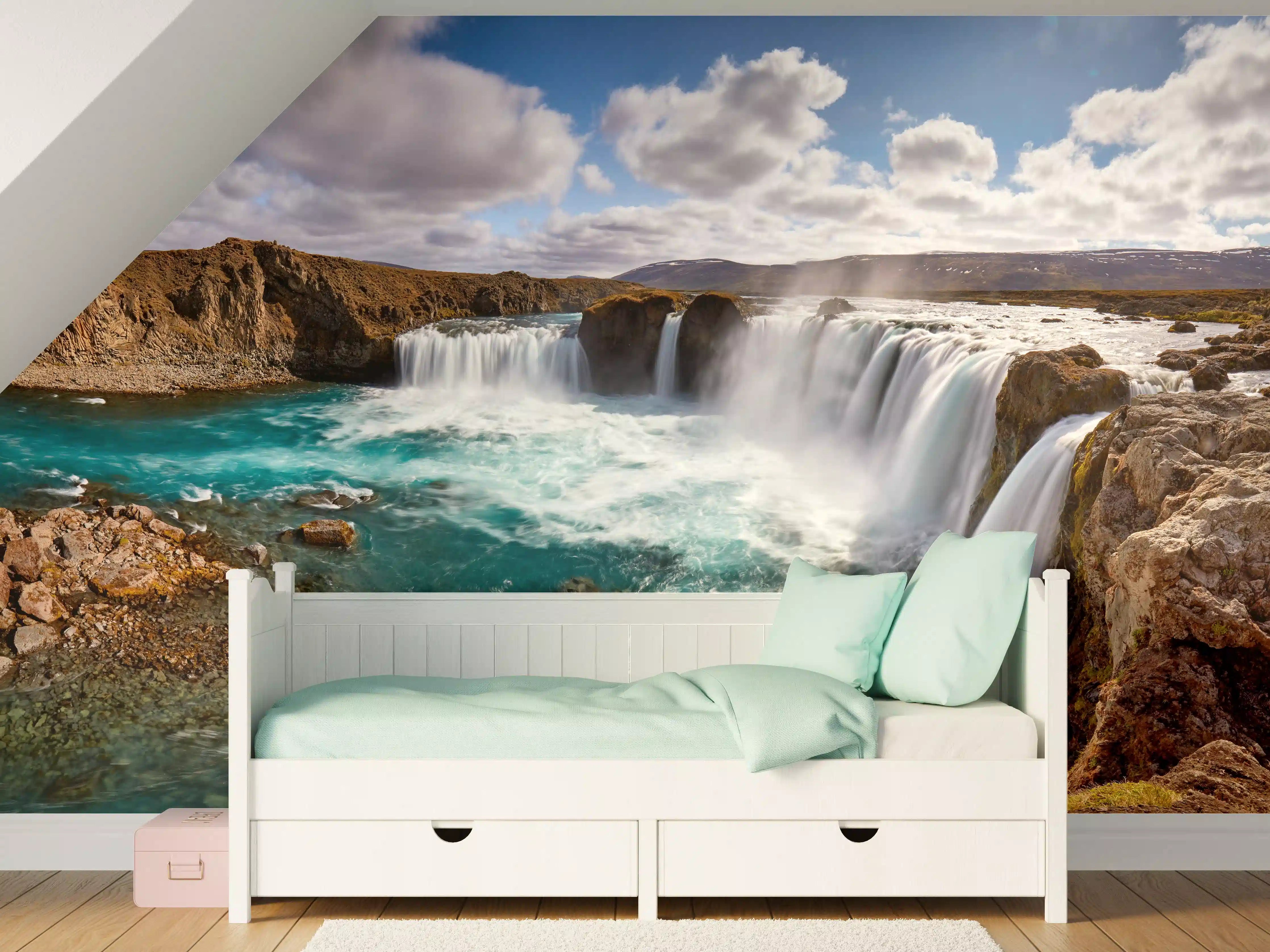 Kinderzimmer Wandgestaltung - Panorama des Goldenen Rings von Island
