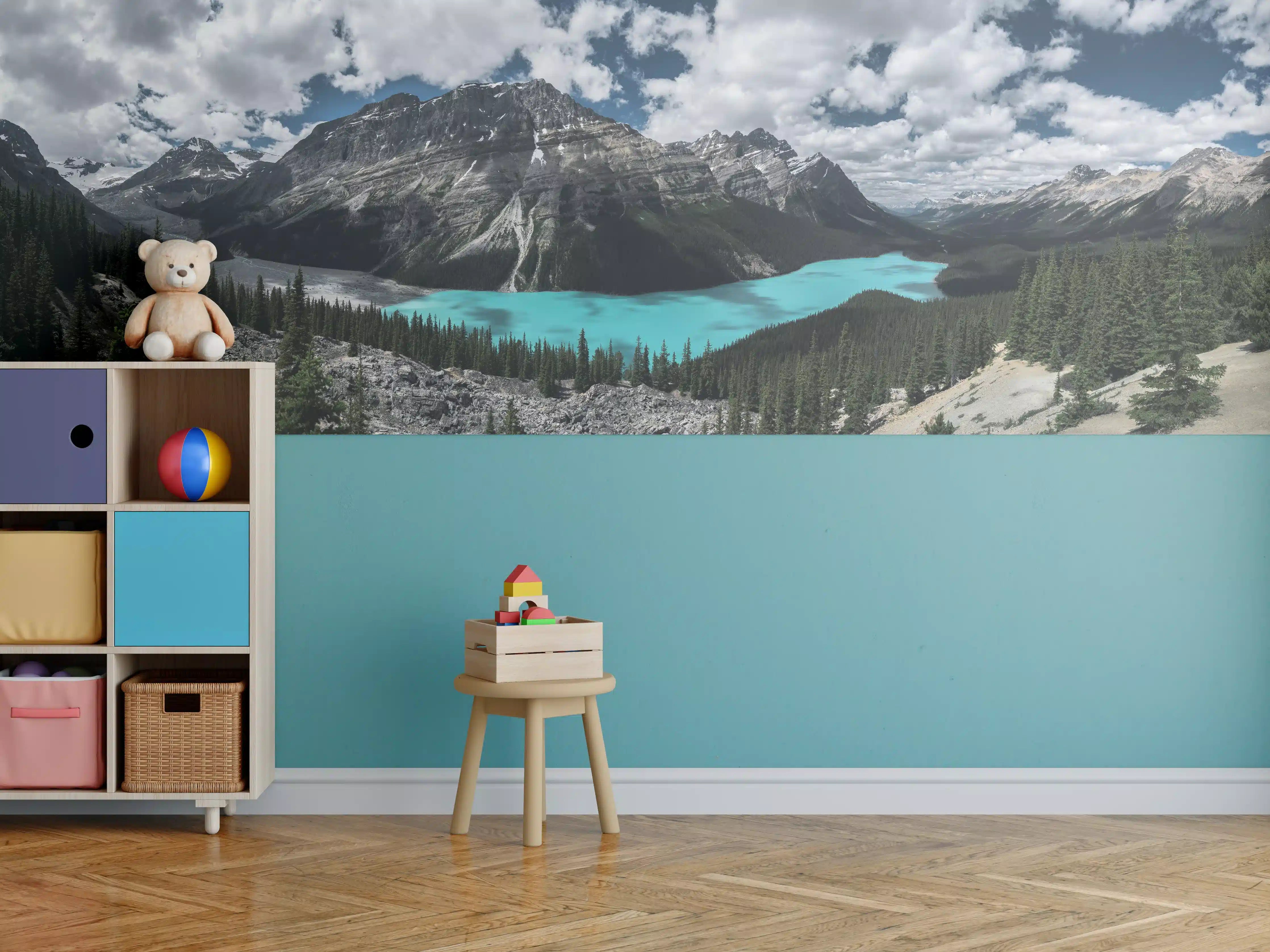 Kinderzimmer Wandgestaltung - Panorama von Banff National Park (Kanada)