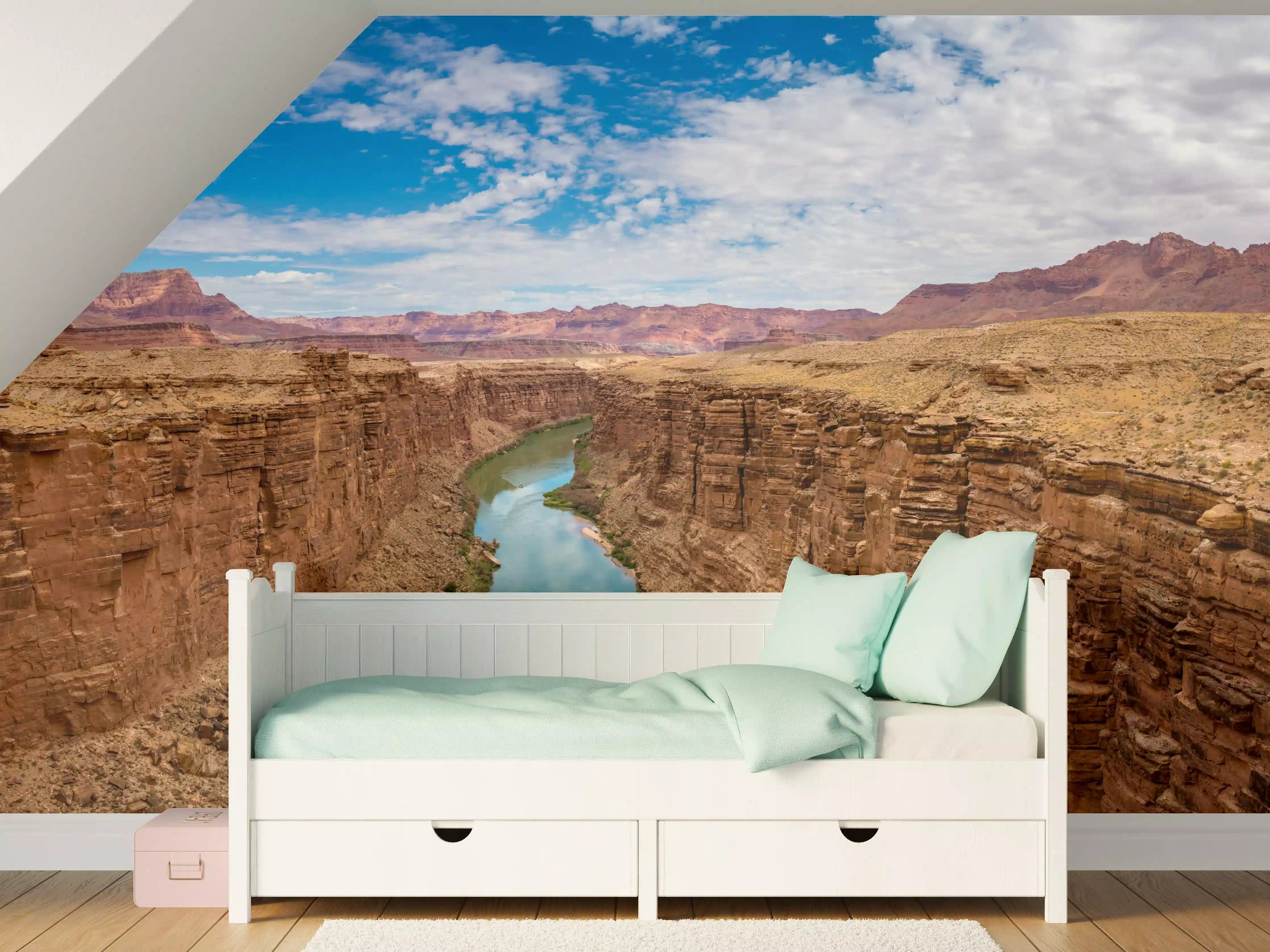 Kinderzimmer Wandgestaltung - Panoramablick auf Colorado River - USA