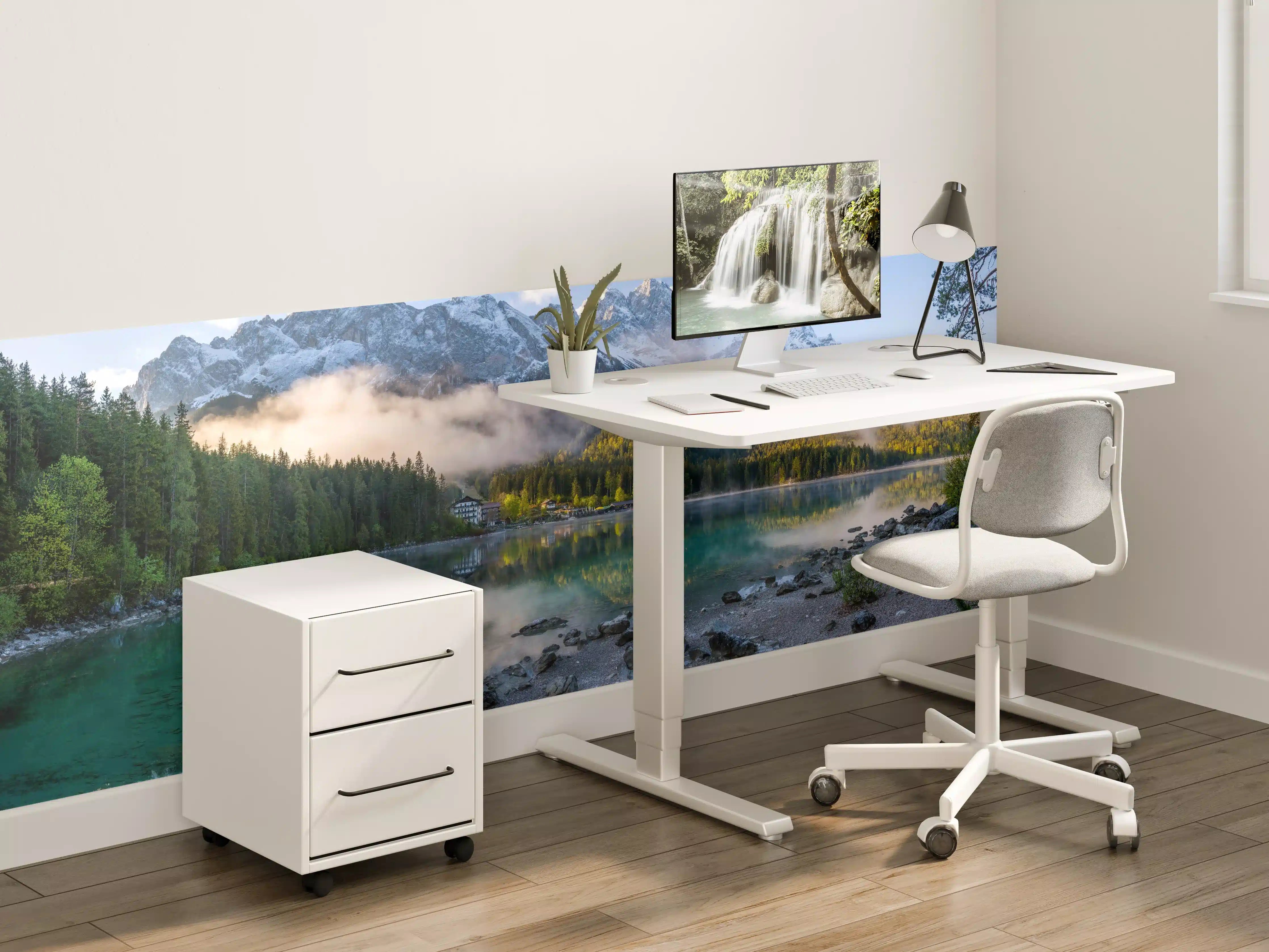 Kinderzimmer Wandgestaltung - Panoramablick auf die Zugspitze