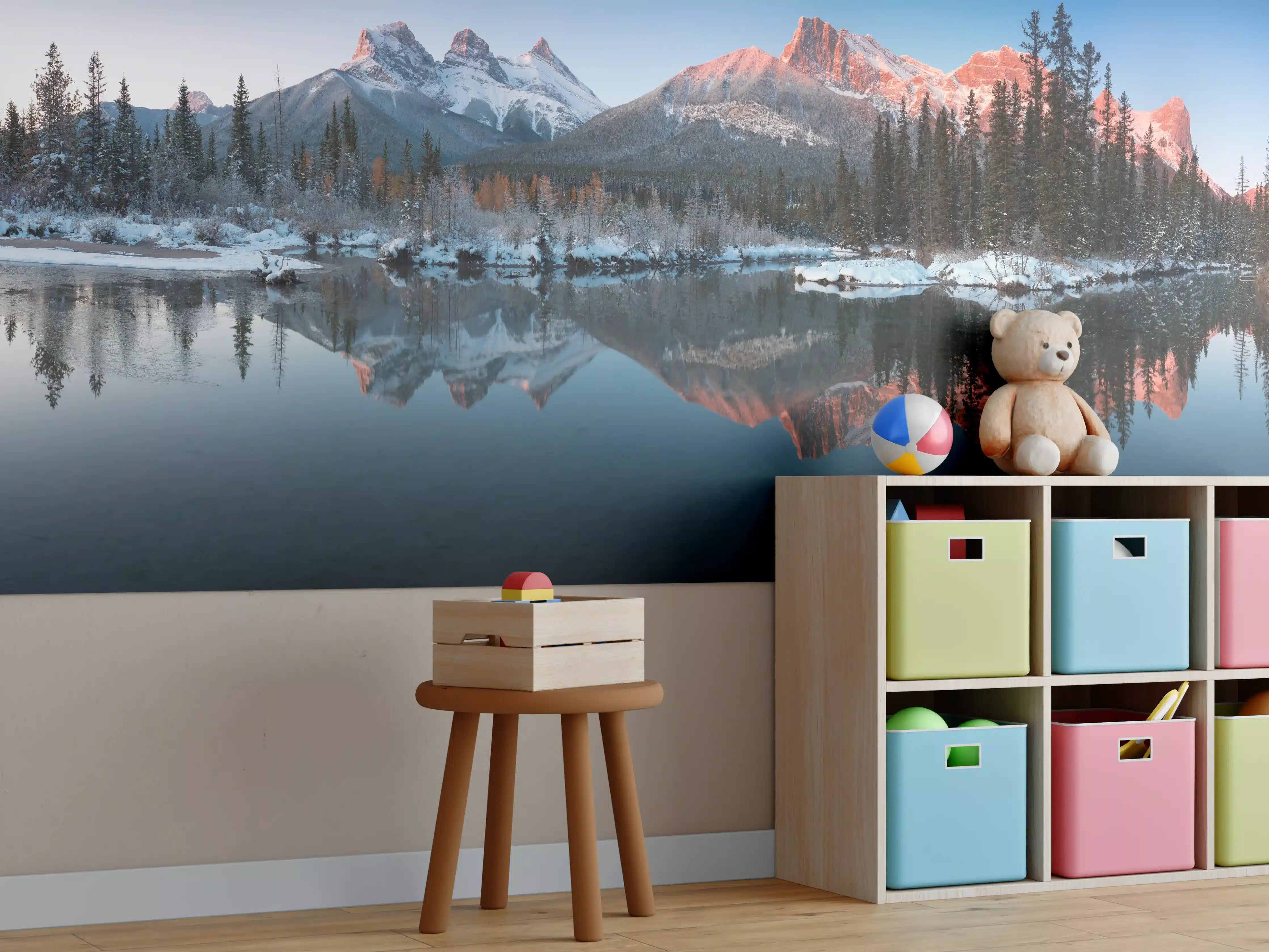 Kinderzimmer Wandgestaltung - Perfektes Spiegelbild der Drei-Schwestern-Gipfel
