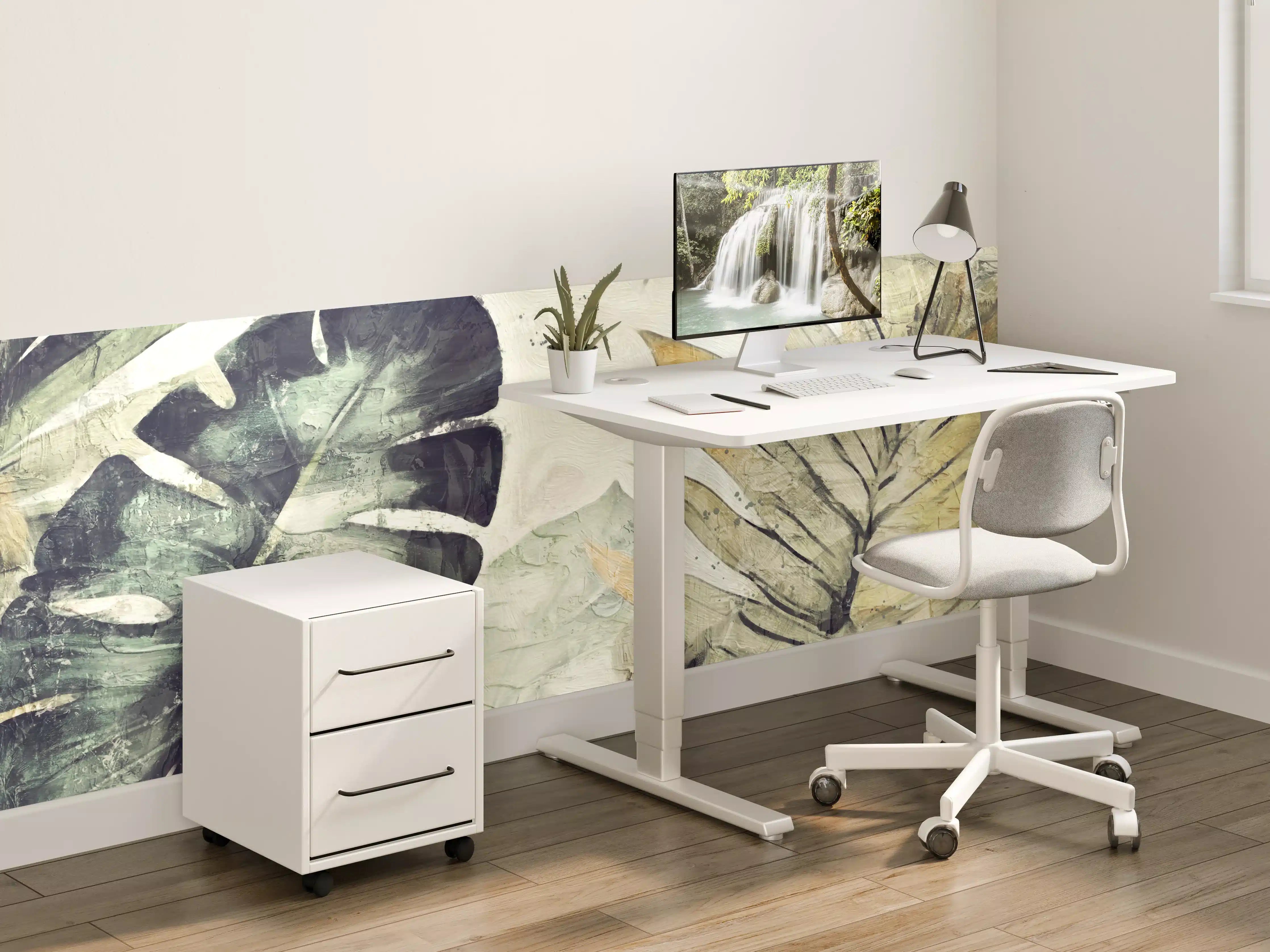 Kinderzimmer Wandgestaltung - Pinselkunst - Floral