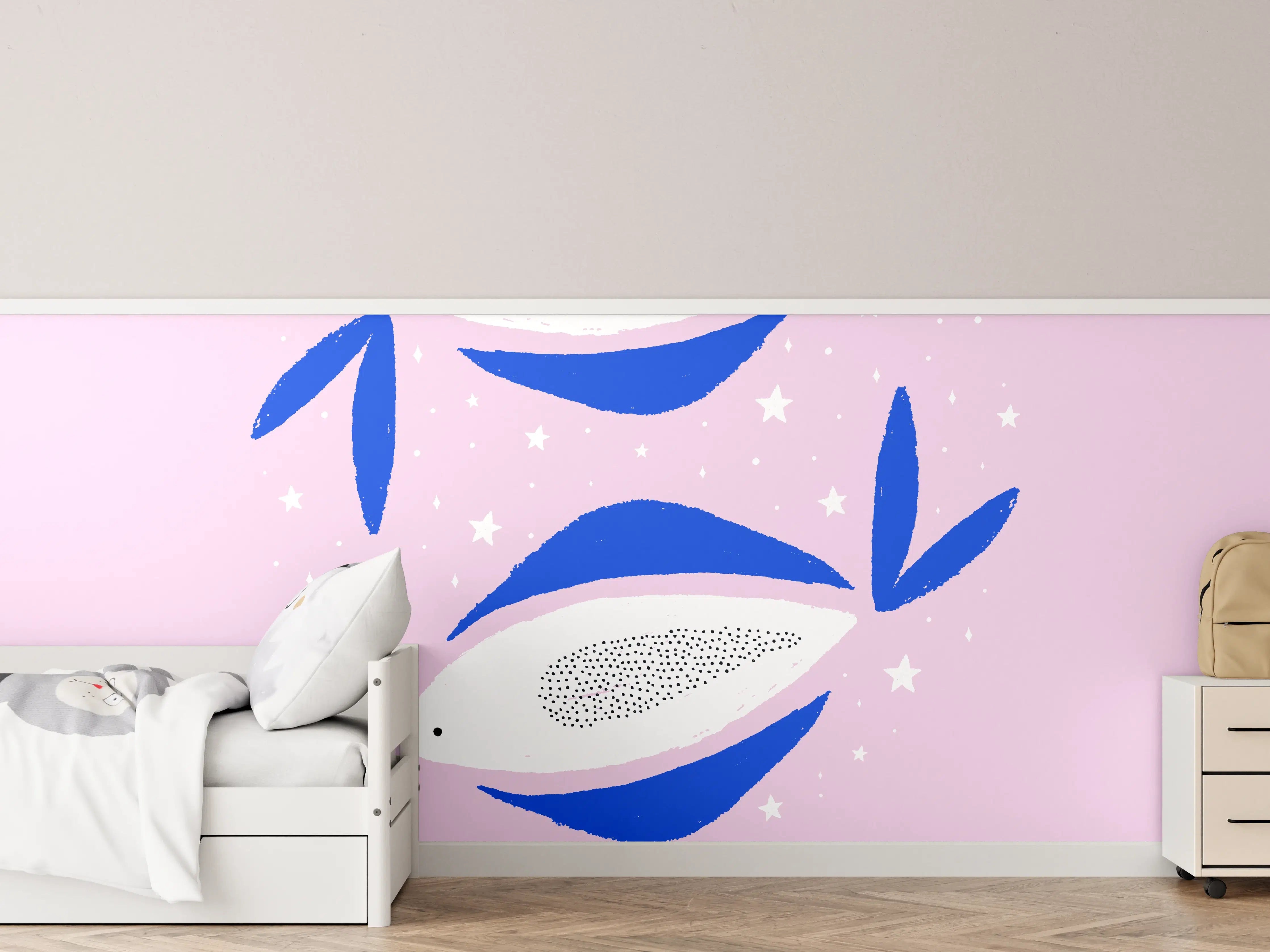 Kinderzimmer Wandgestaltung - Pisces Astrology Illustration