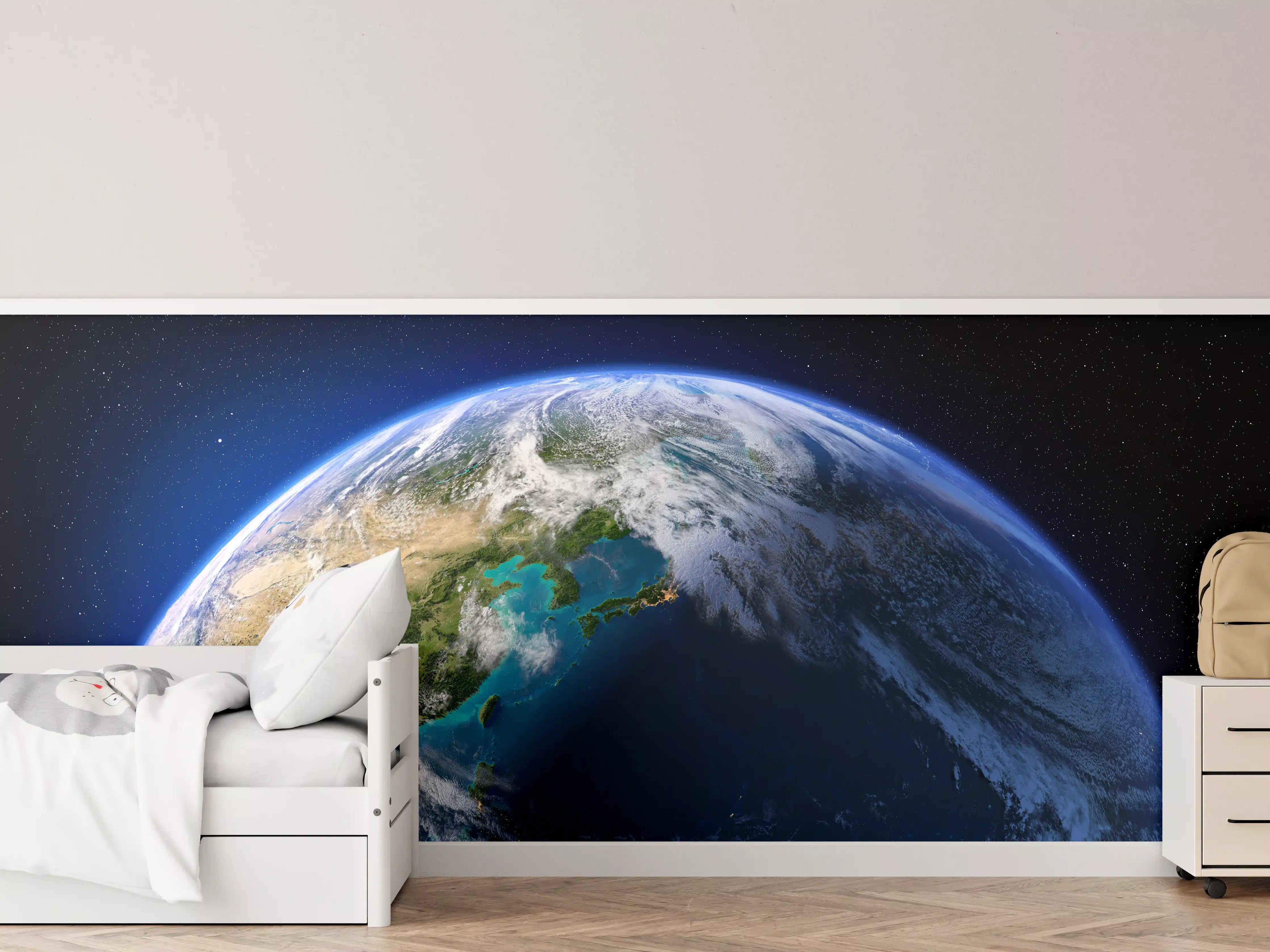 Kinderzimmer Wandgestaltung - Planet Erde