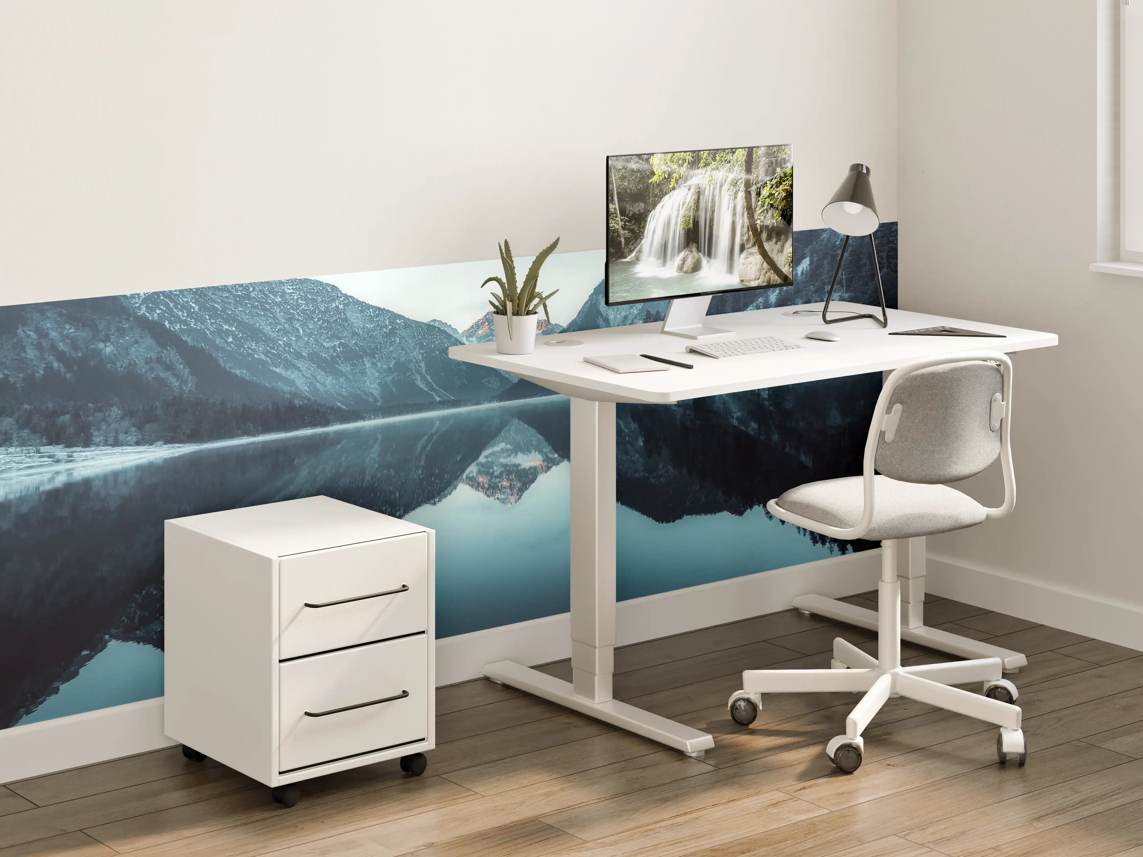 Kinderzimmer Wandgestaltung - Plansee im Winter - Österreich