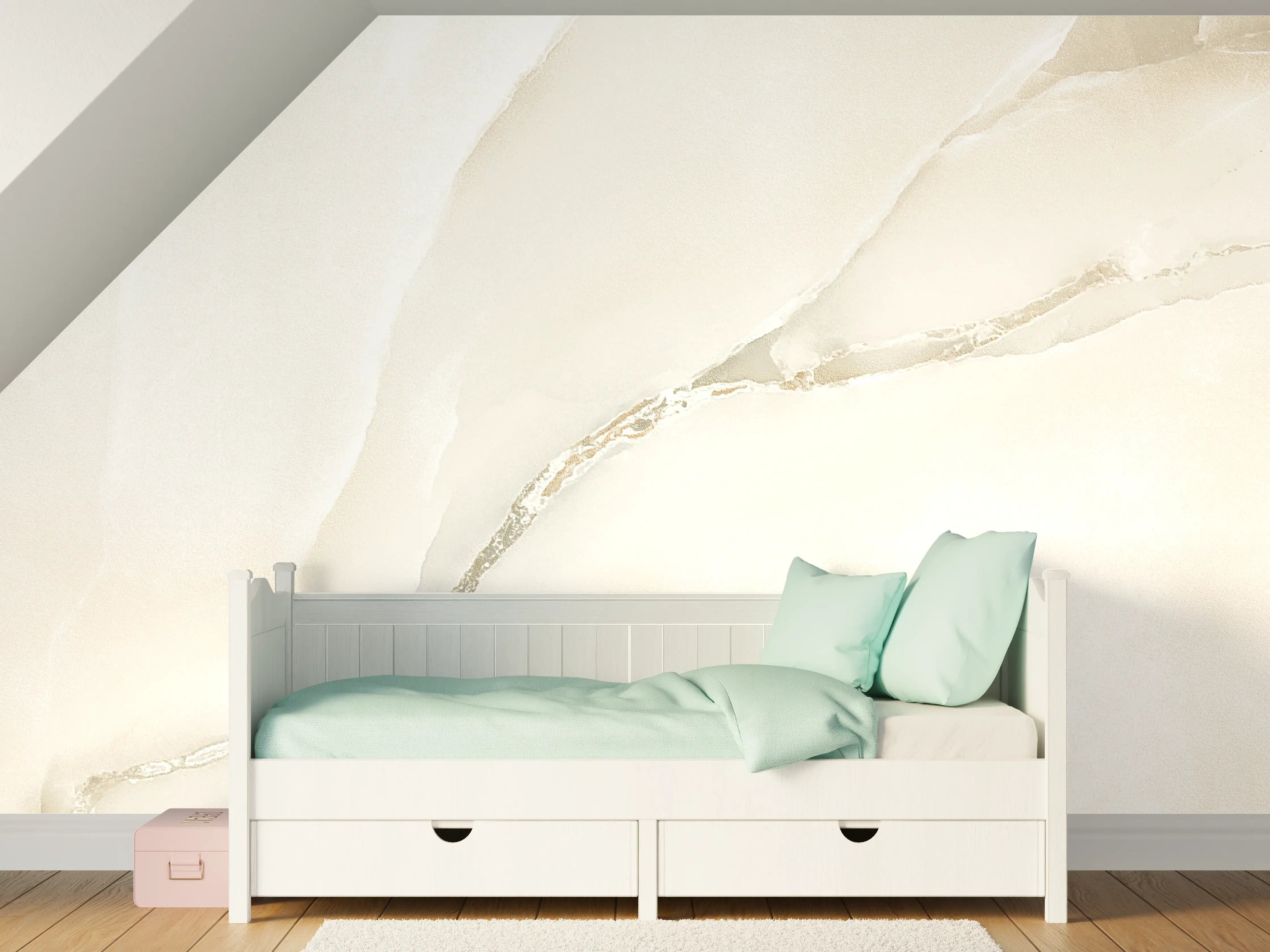 Kinderzimmer Wandgestaltung - Polierter Onyxmarmor 1