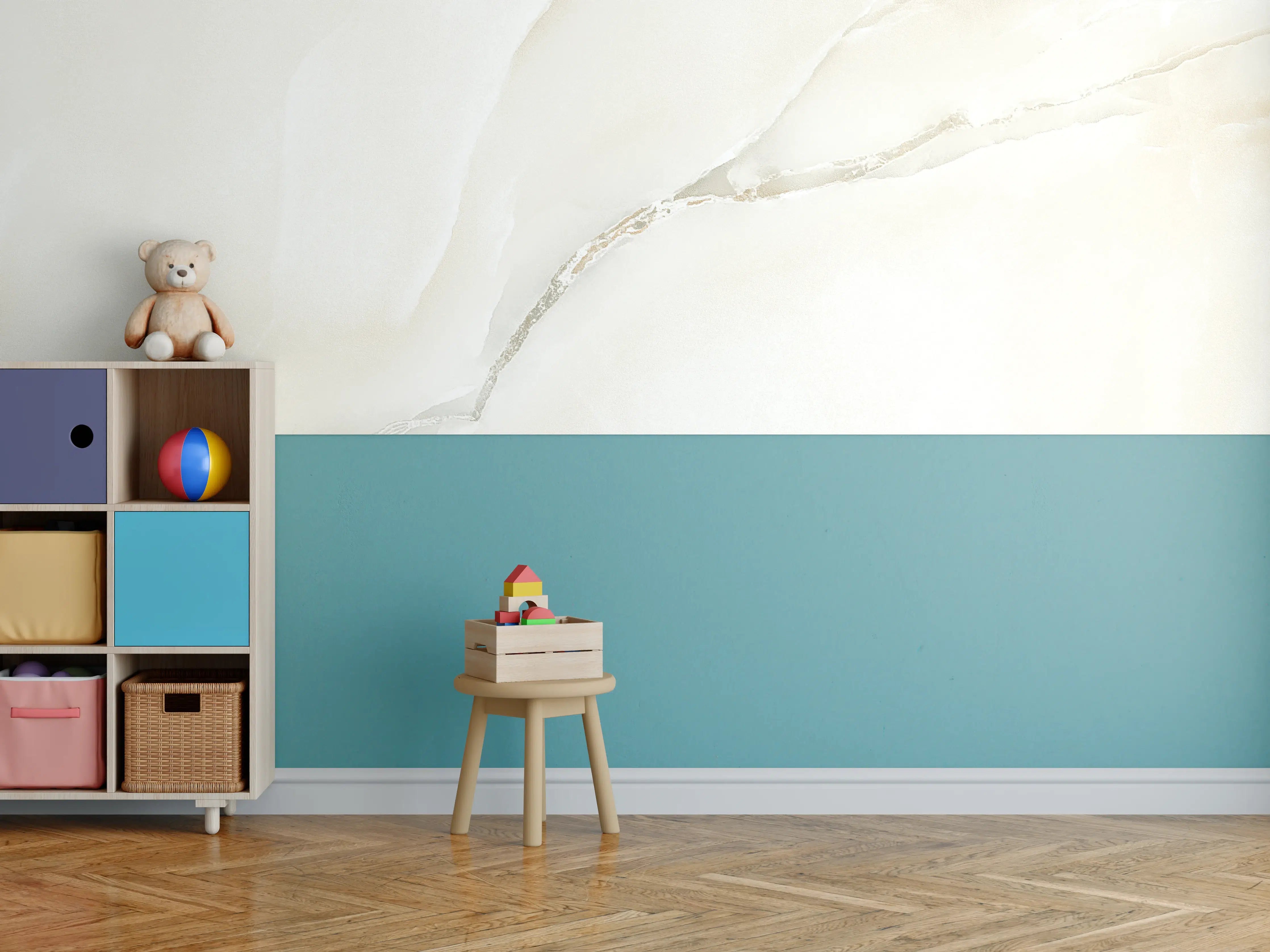 Kinderzimmer Wandgestaltung - Polierter Onyxmarmor 1