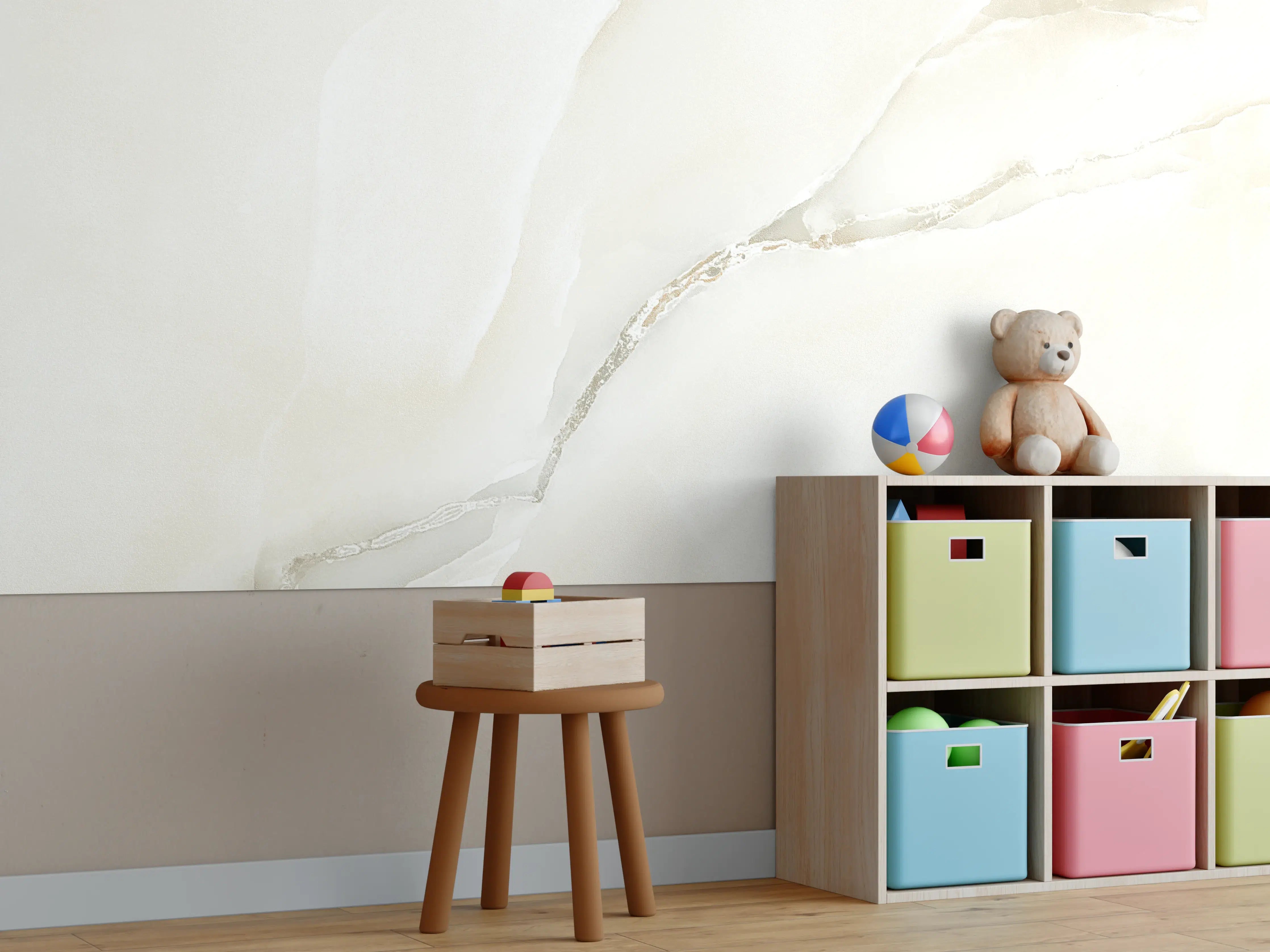Kinderzimmer Wandgestaltung - Polierter Onyxmarmor 1