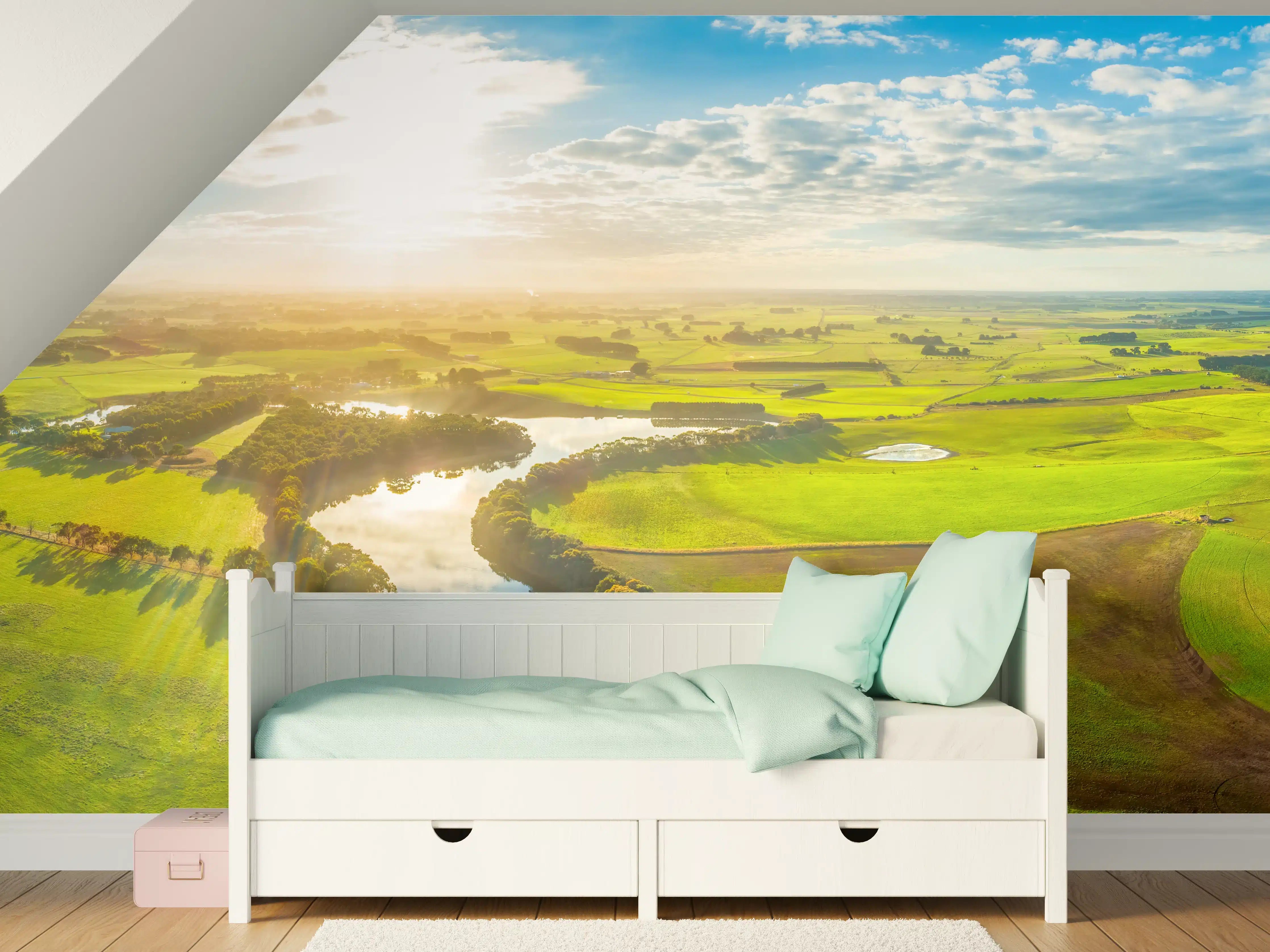 Kinderzimmer Wandgestaltung - Ponorama Hokins River