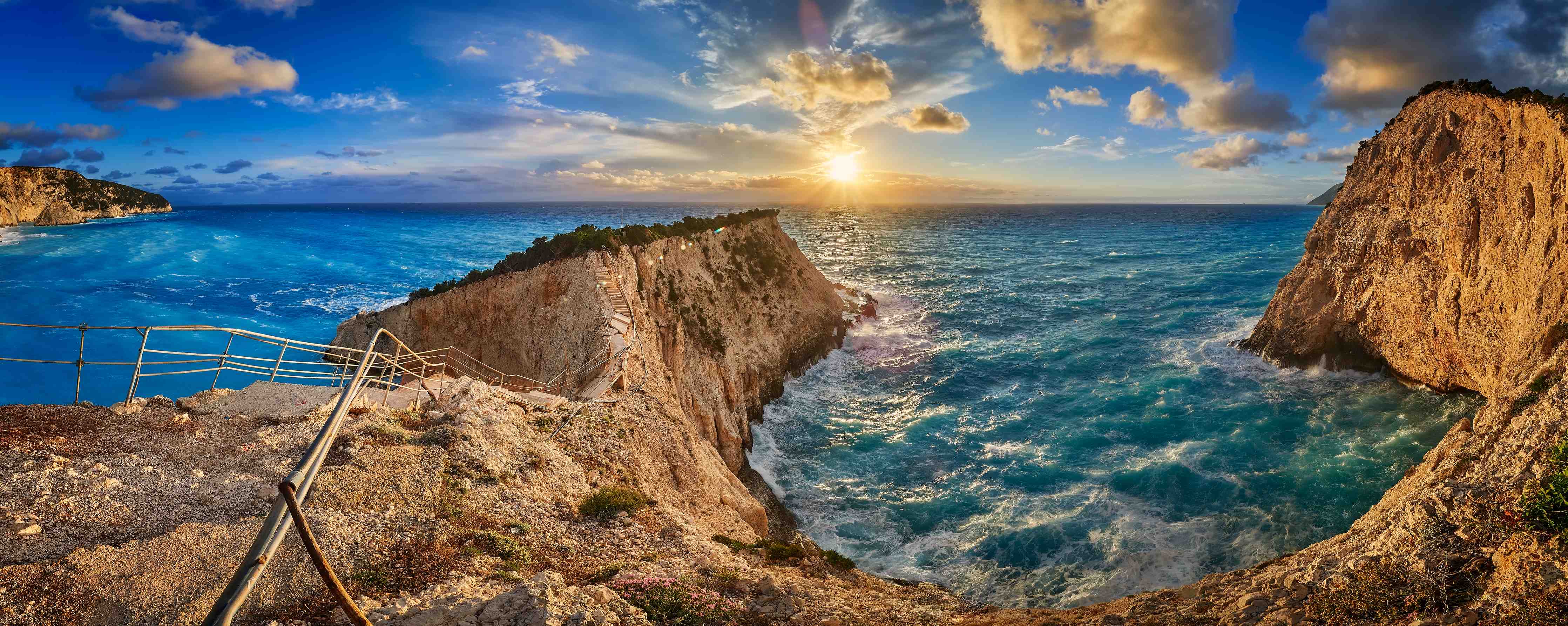 Kinderzimmer Wandgestaltung-Porto Katsiki bei Sonnenuntergang