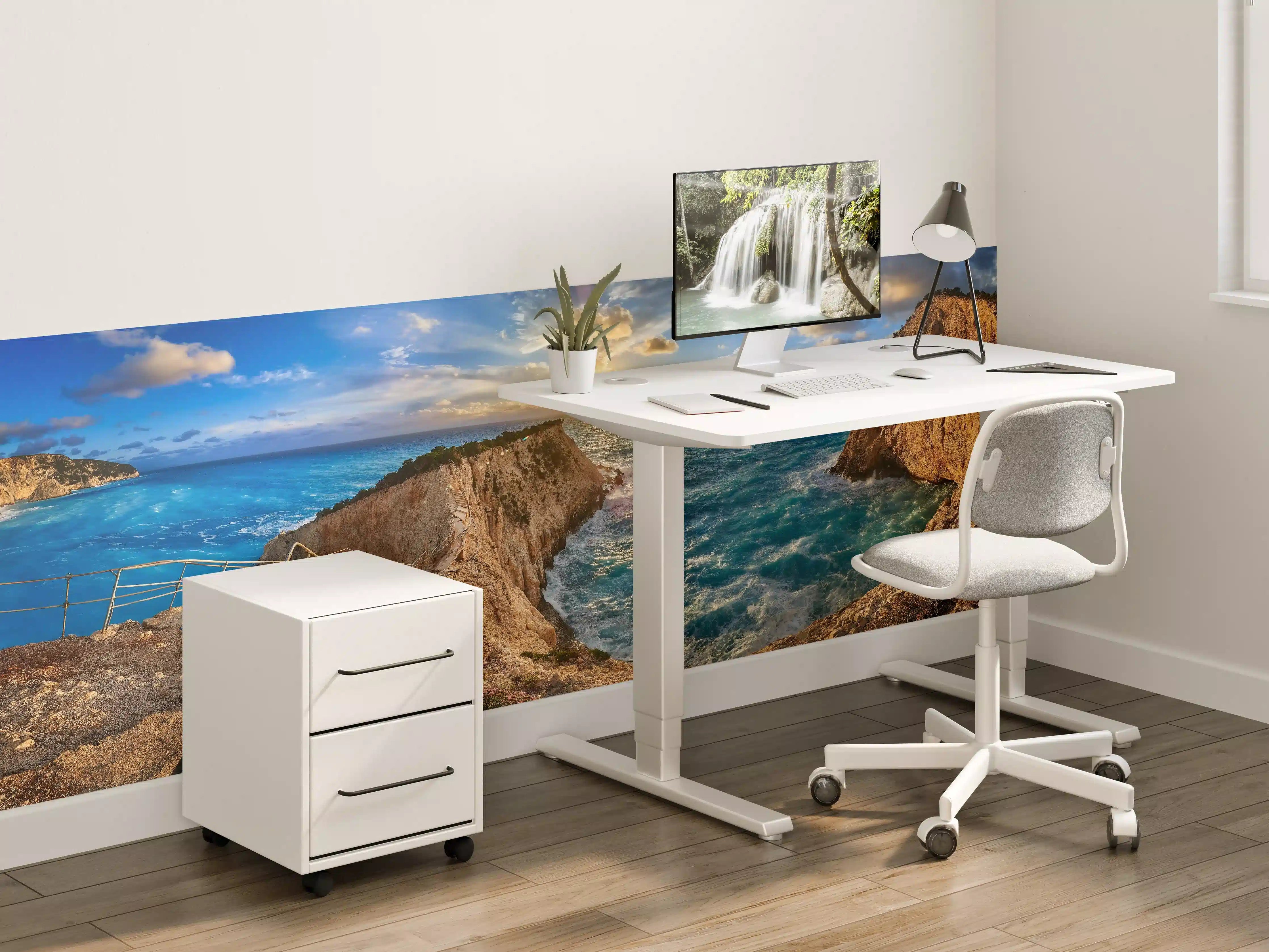 Kinderzimmer Wandgestaltung - Porto Katsiki bei Sonnenuntergang