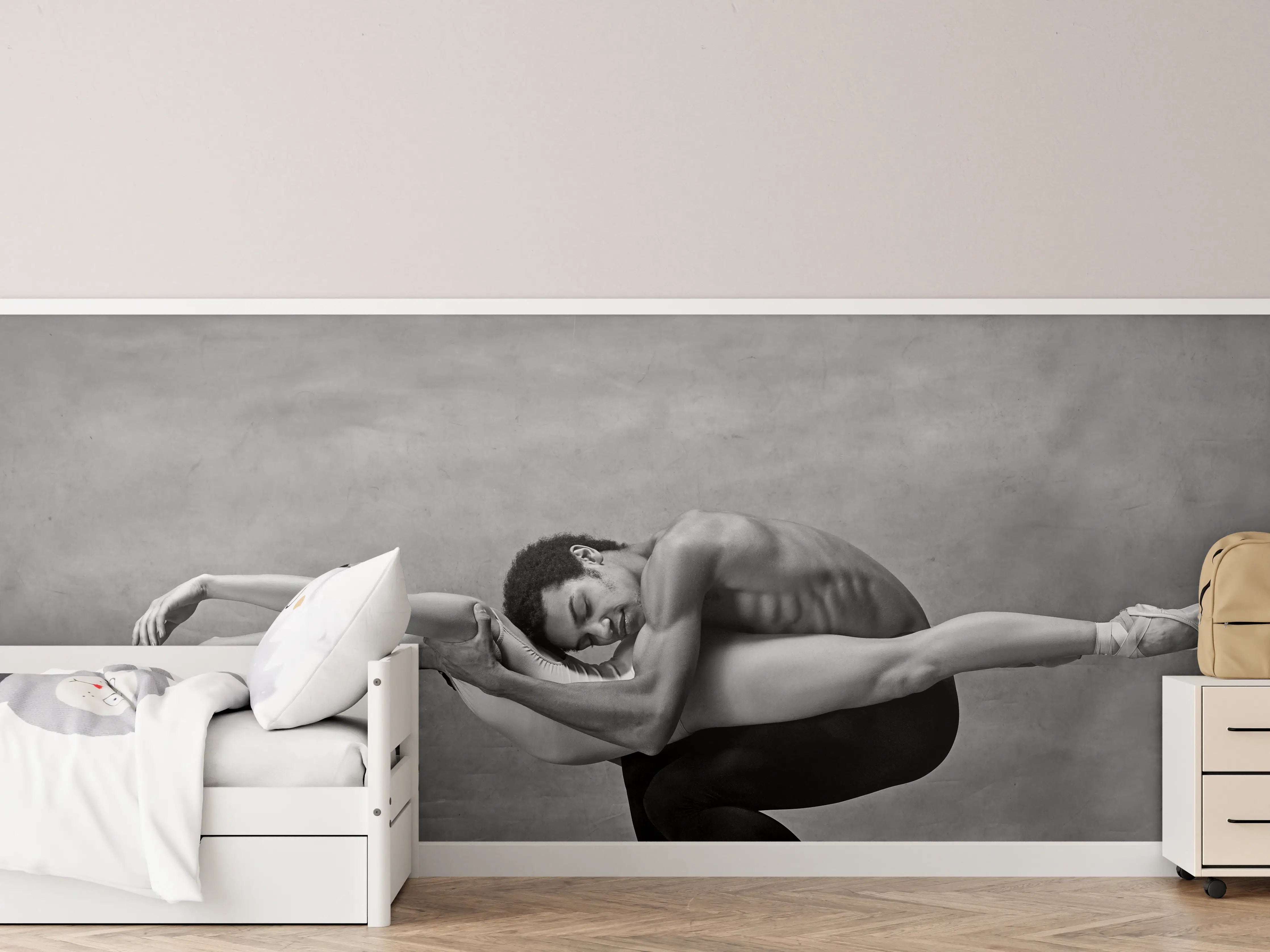 Kinderzimmer Wandgestaltung - Posierendes Paar Balletttänzer