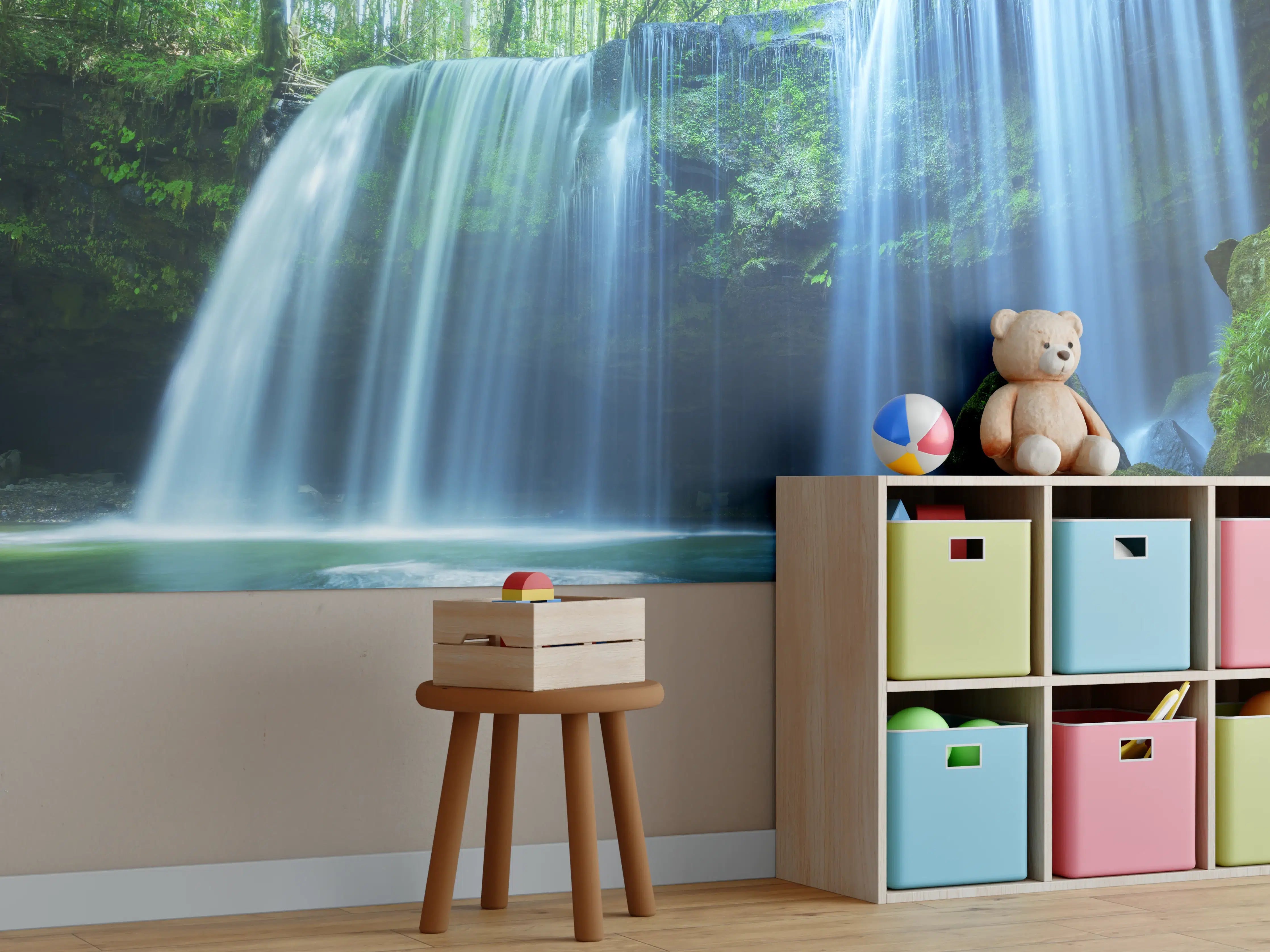 Kinderzimmer Wandgestaltung - Prächtiger Nabigataki-Wasserfall
