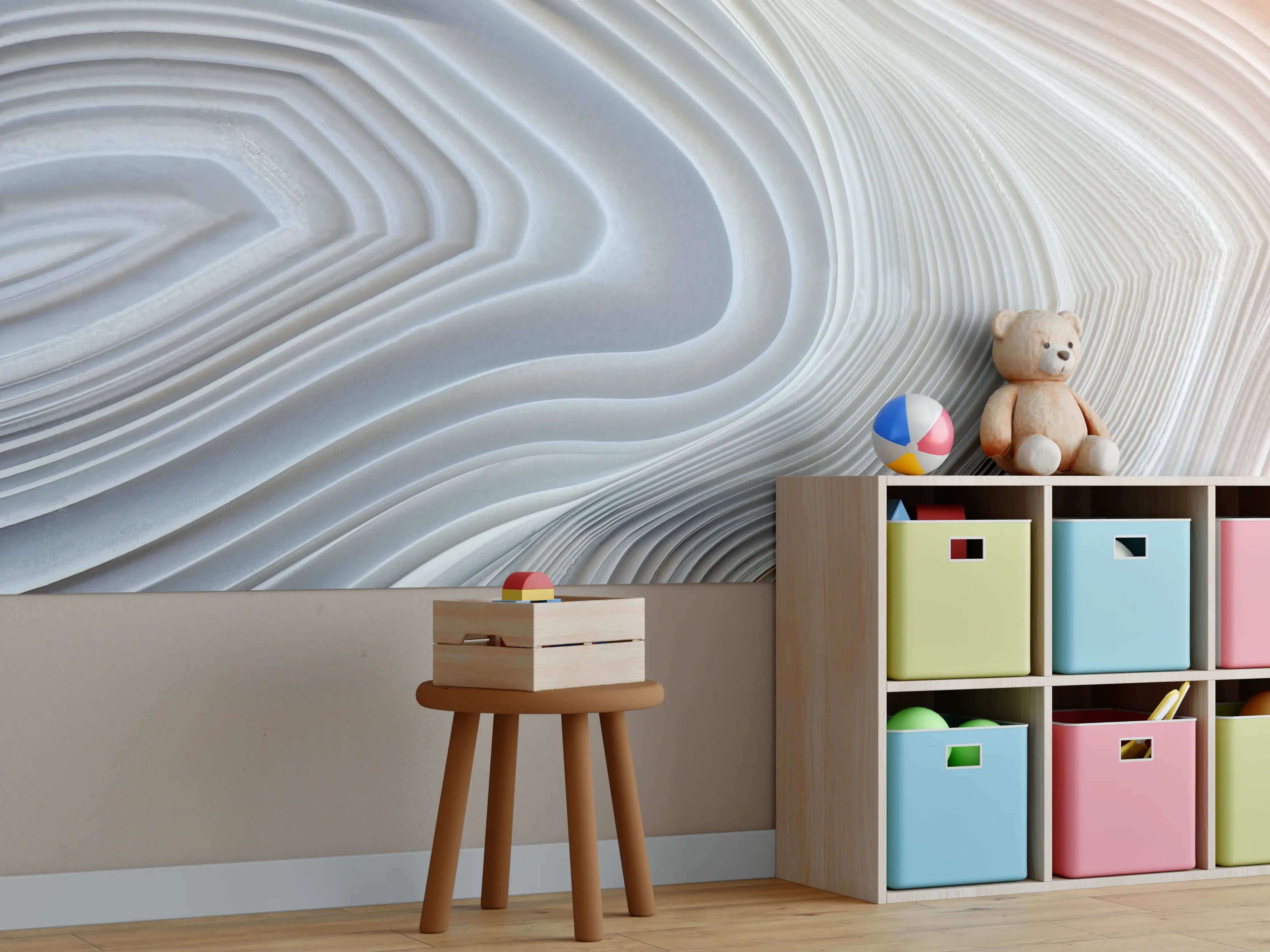 Kinderzimmer Wandgestaltung - Querschnitt eines Achatkristalls