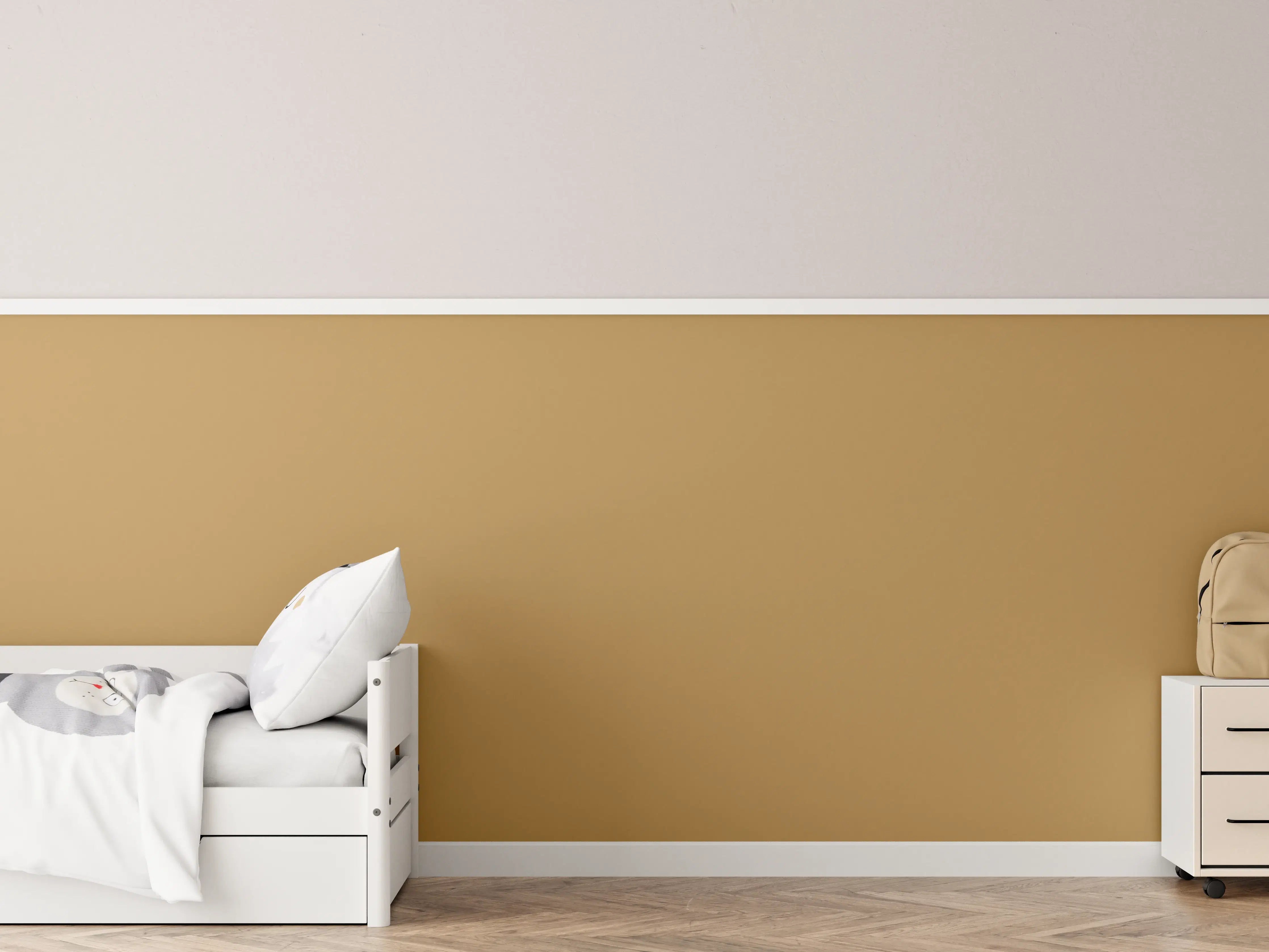 Kinderzimmer Wandgestaltung - RAL 1011 (Braunbeige)