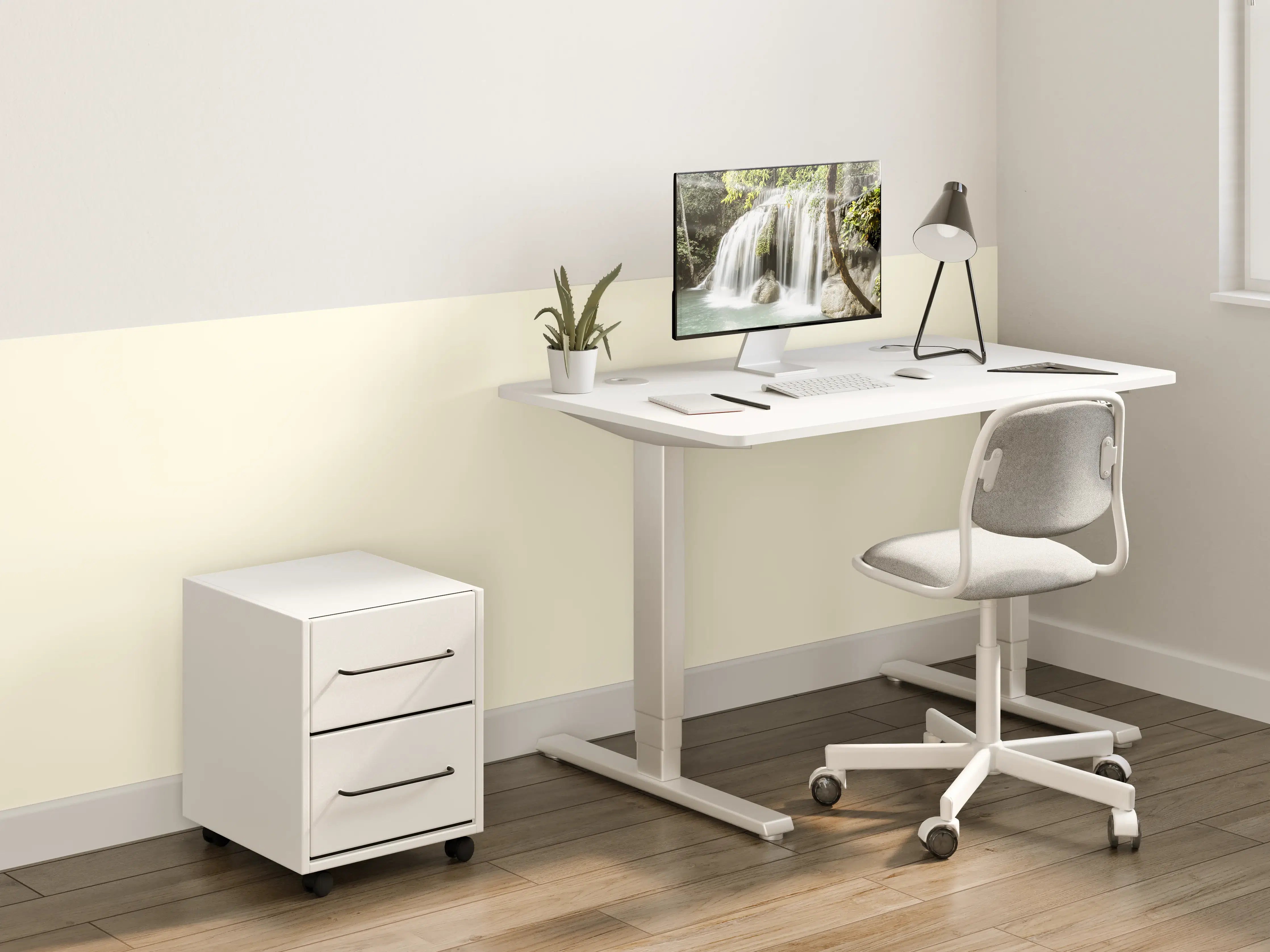 Kinderzimmer Wandgestaltung - RAL 1013 (Austernweiß)