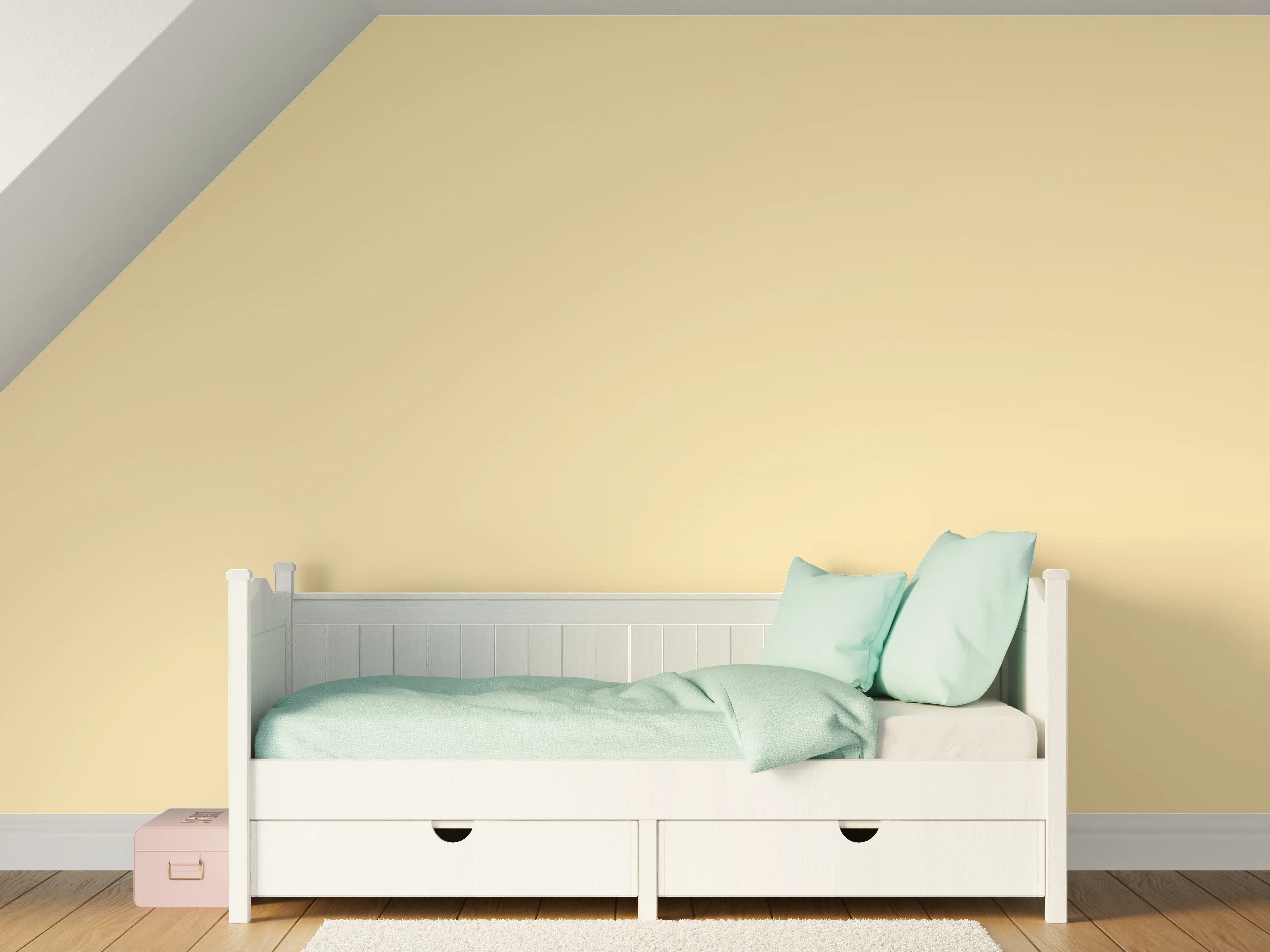 Kinderzimmer Wandgestaltung - RAL 1014 (Elfenbein)