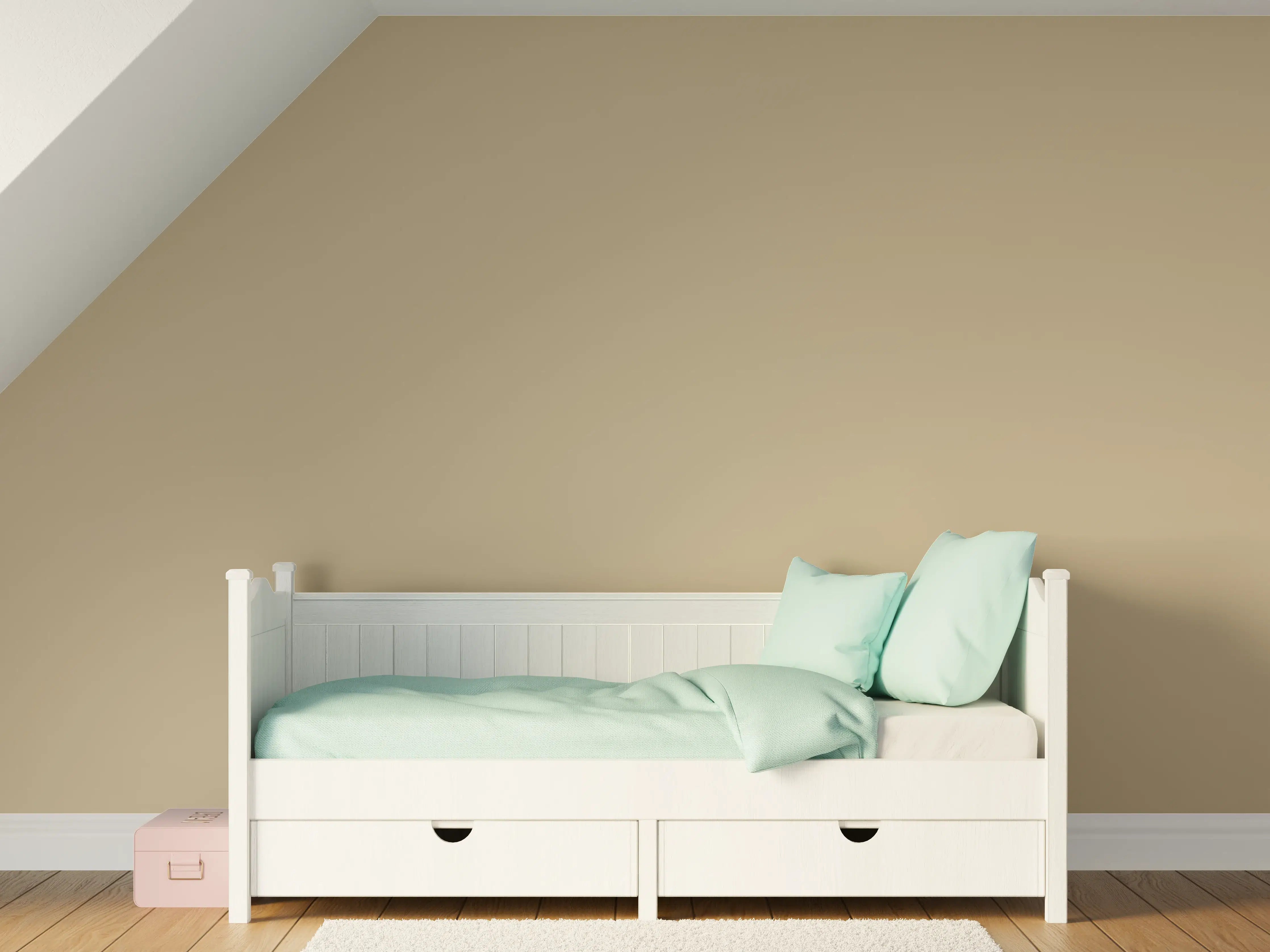 Kinderzimmer Wandgestaltung - RAL 1019 (Graubeige)