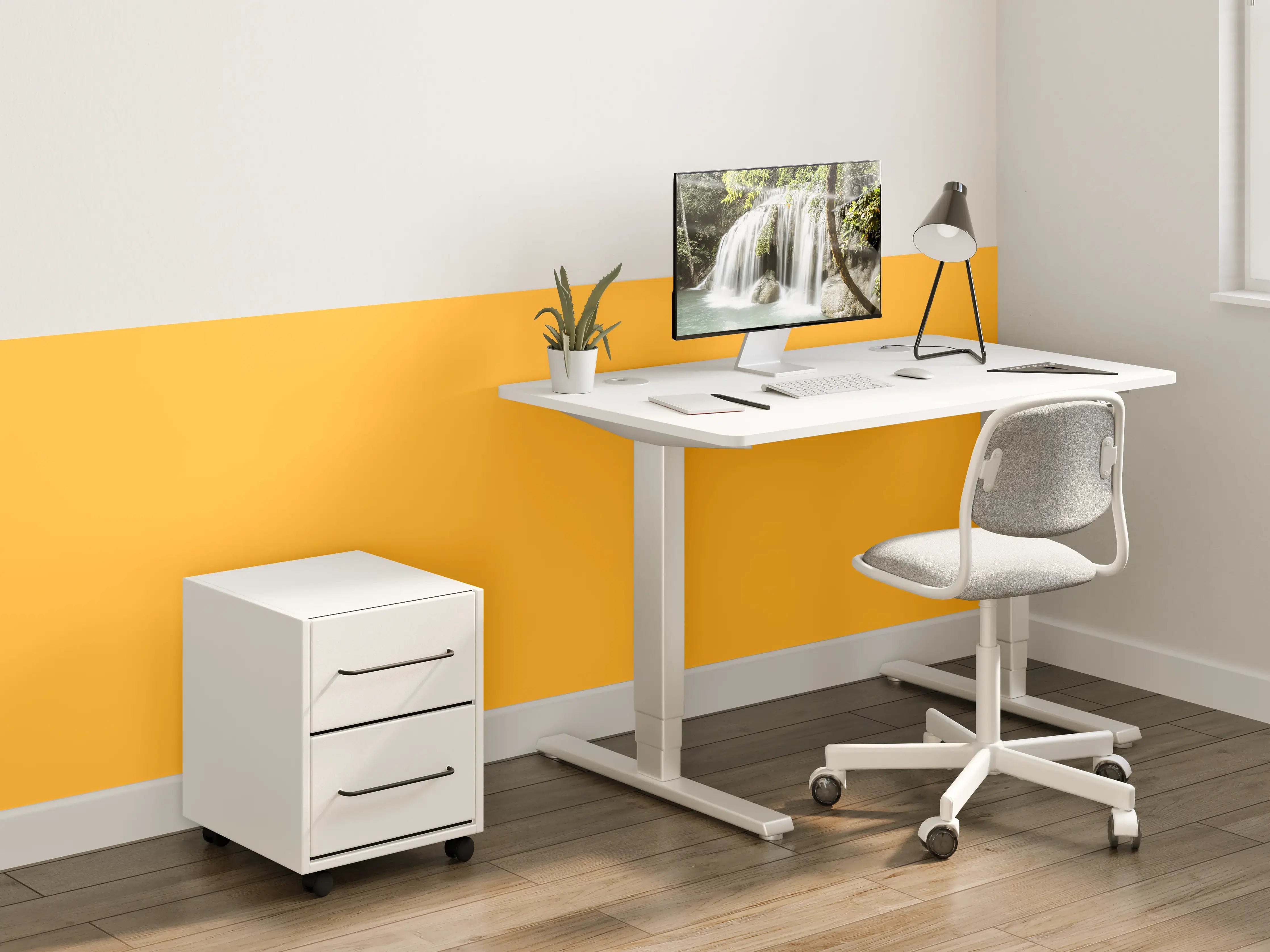 Kinderzimmer Wandgestaltung - RAL 1033 (Dahliengelb)