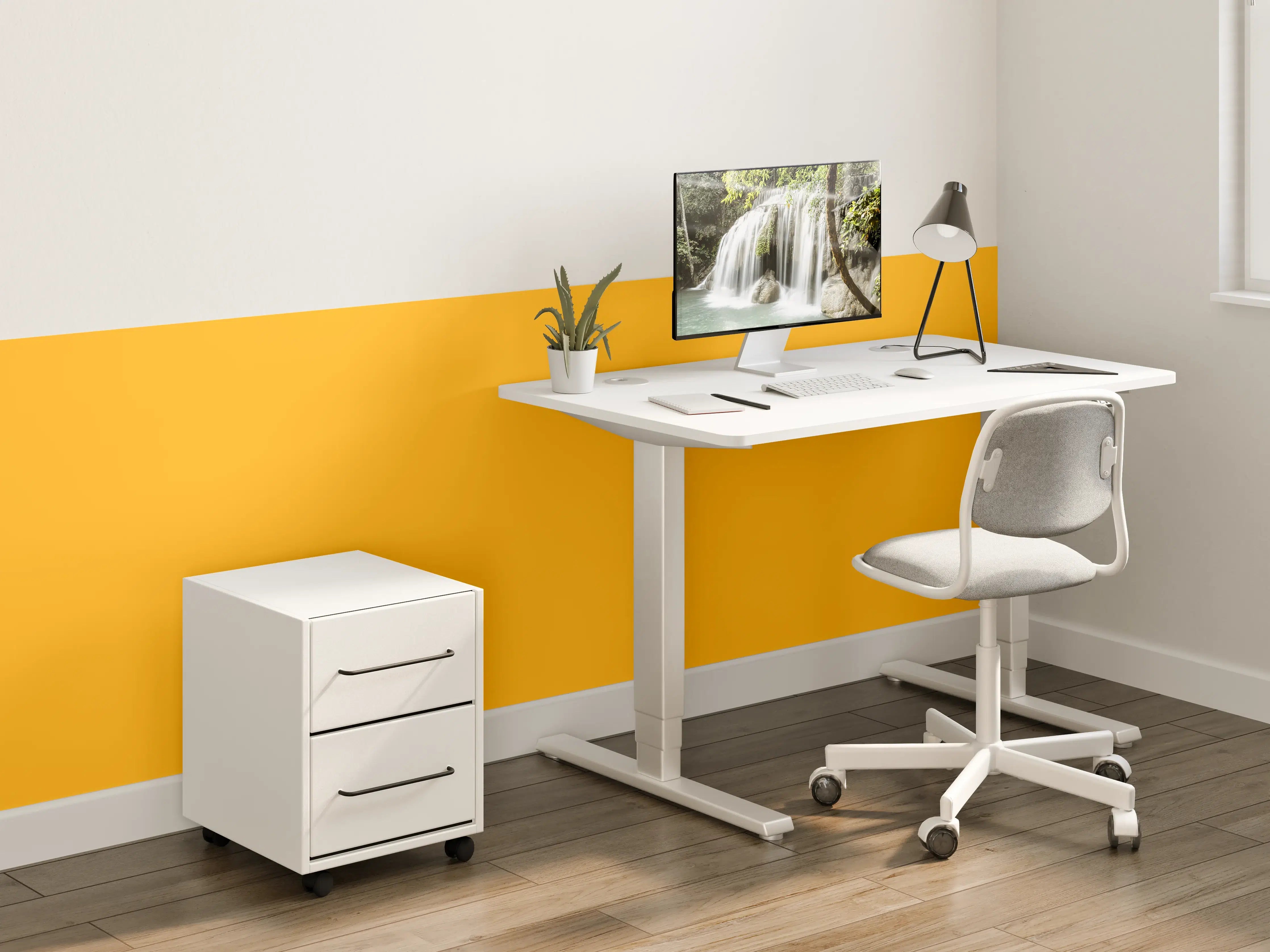 Kinderzimmer Wandgestaltung - RAL 1037 (Sonnengelb)