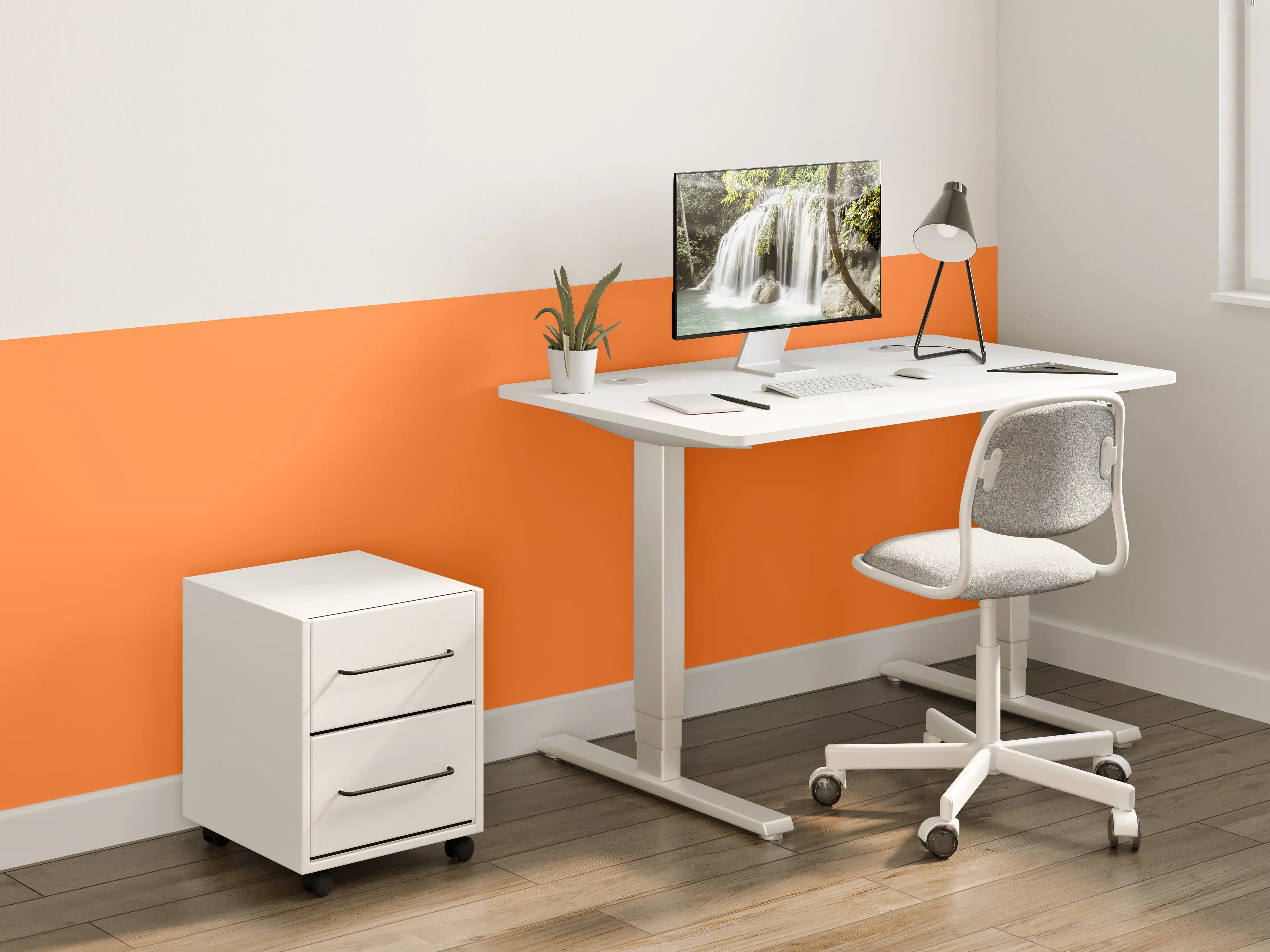 Kinderzimmer Wandgestaltung - RAL 2008 (Leuchtendes Rot-Orange)