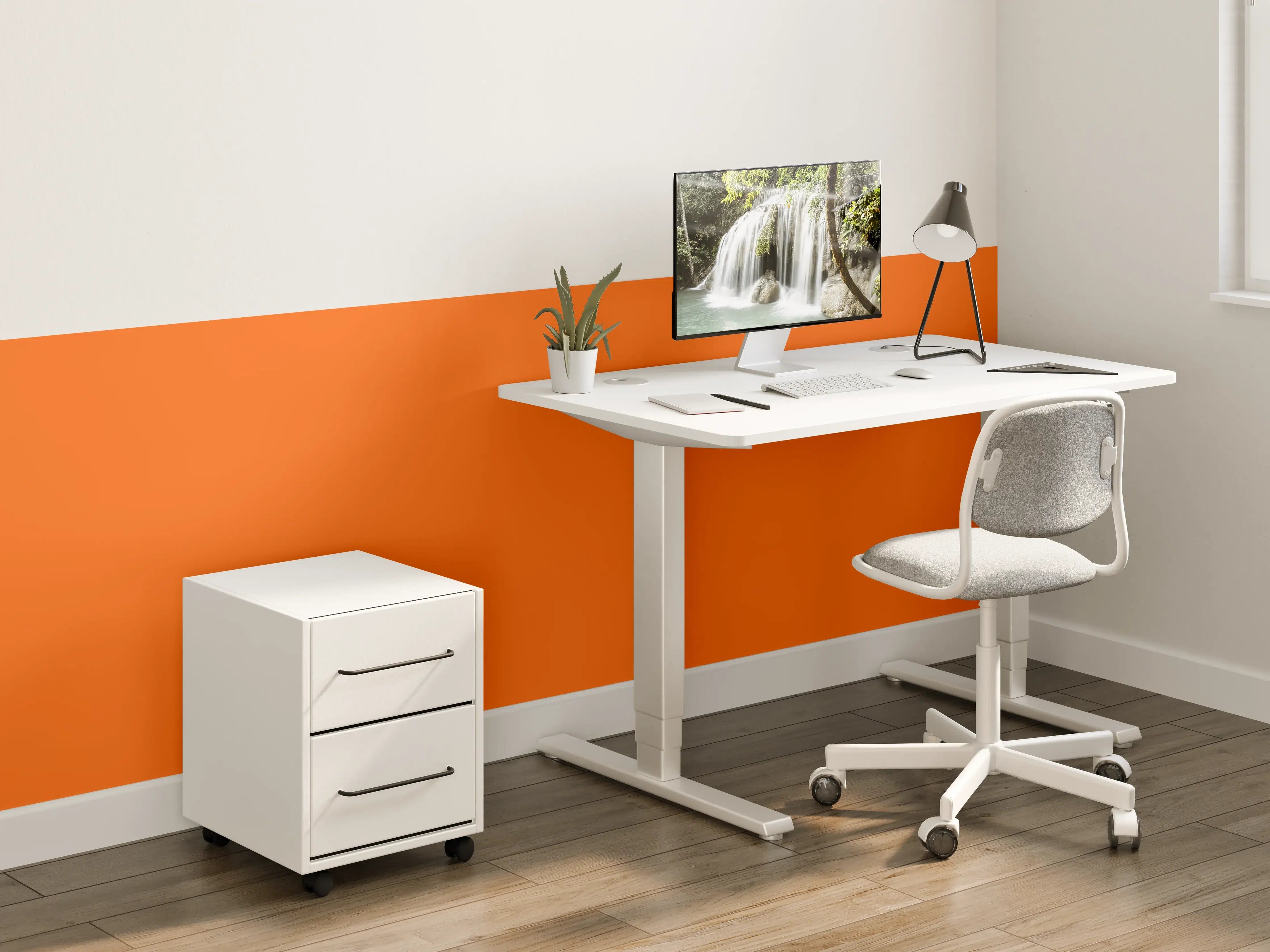 Kinderzimmer Wandgestaltung - RAL 2009 (Verkehrsorange)