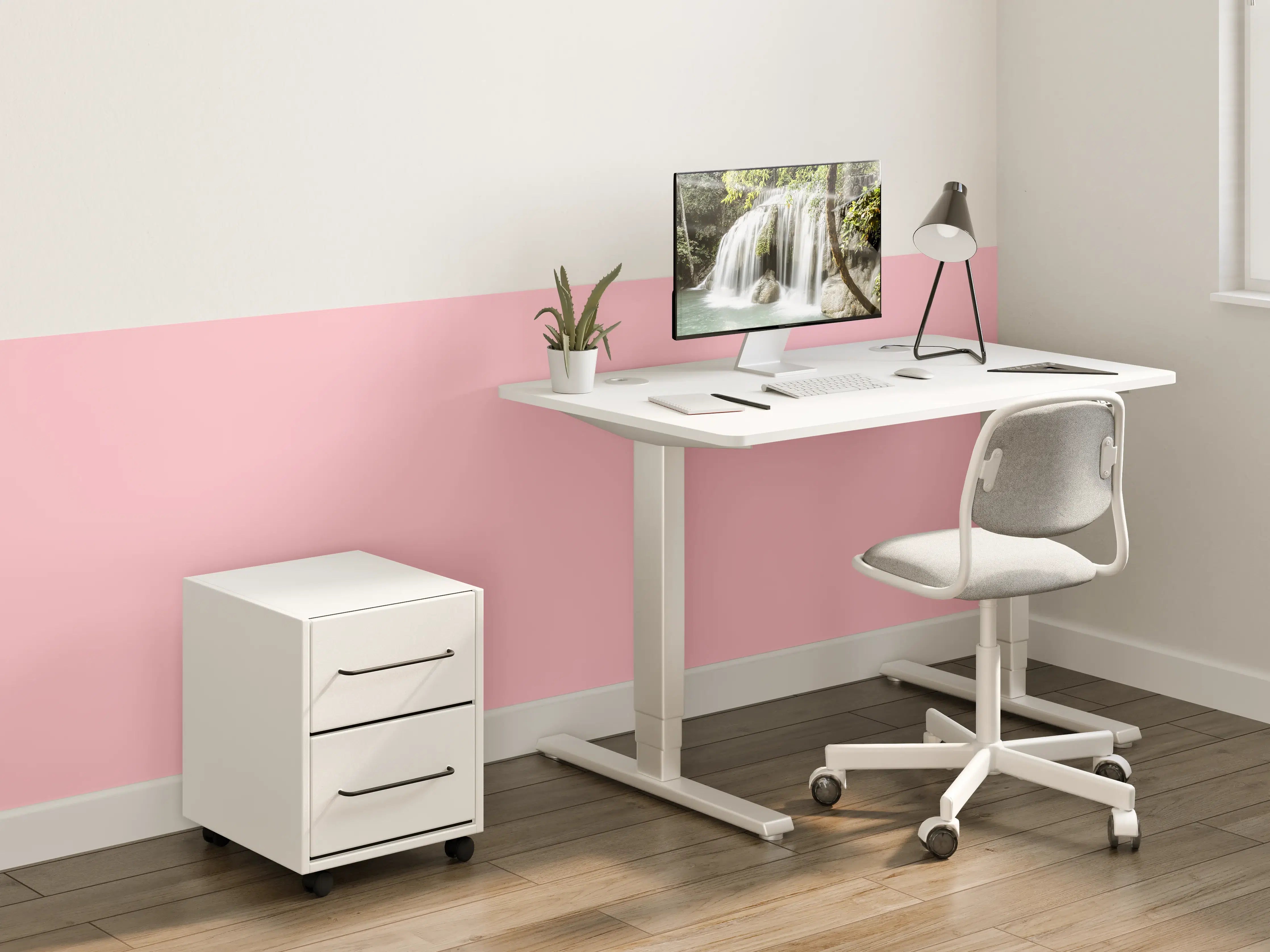 Kinderzimmer Wandgestaltung - RAL 3015 (Hellrosa)