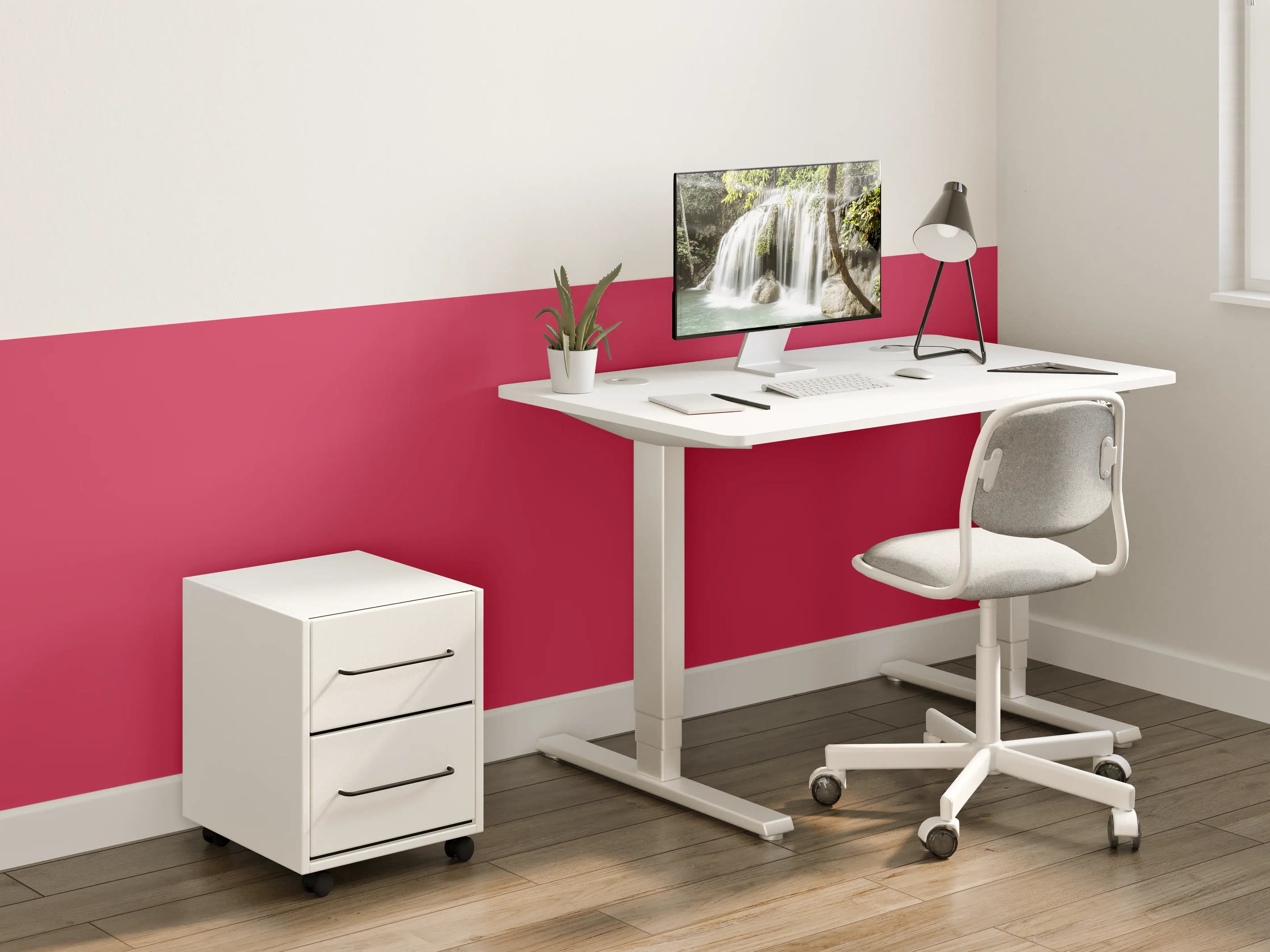 Kinderzimmer Wandgestaltung - RAL 3027 (Himbeerrot)