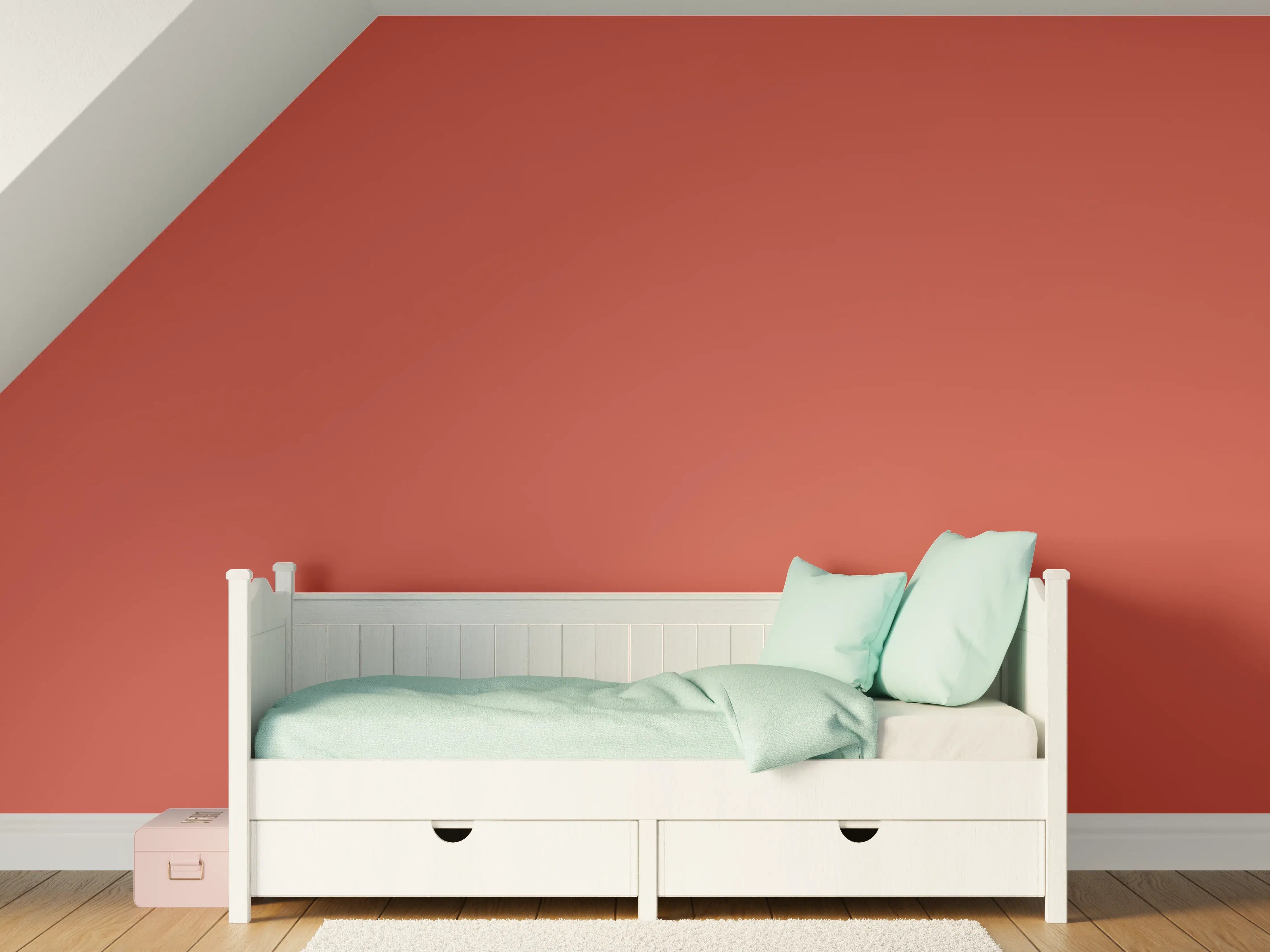 Kinderzimmer Wandgestaltung - RAL 3033 (Perlrosa)