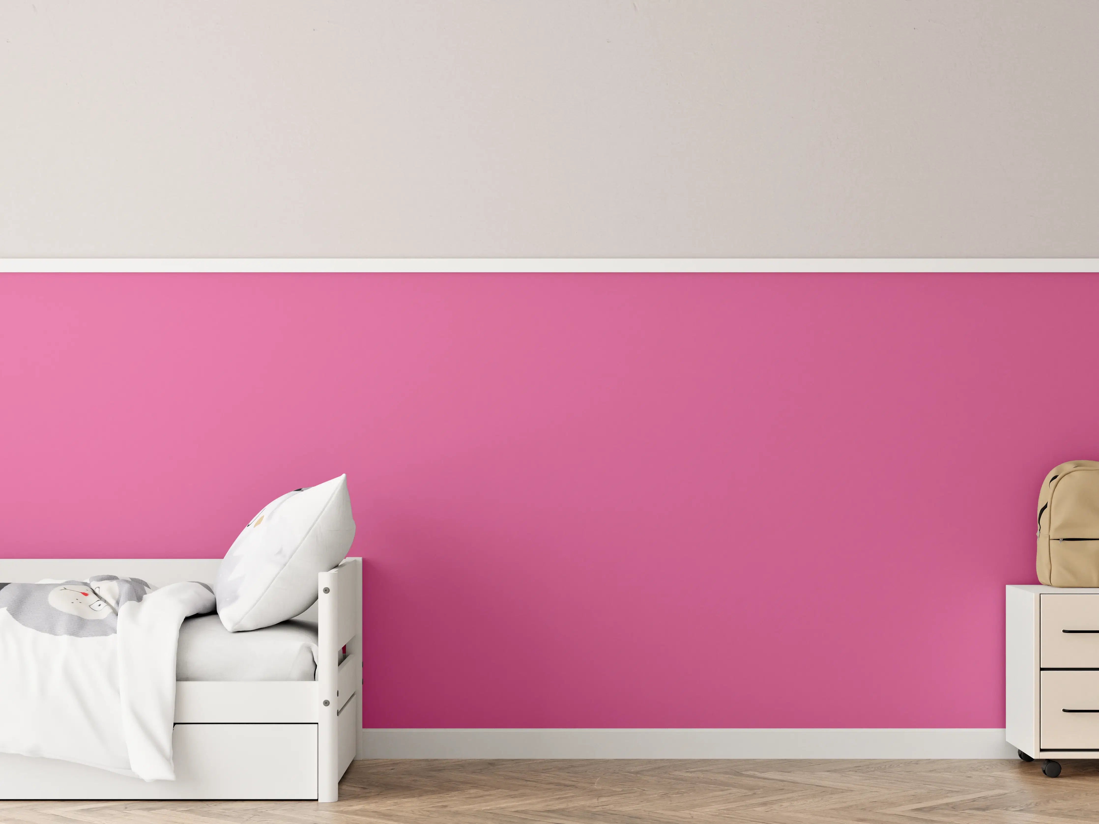 Kinderzimmer Wandgestaltung - RAL 4003 (Violett