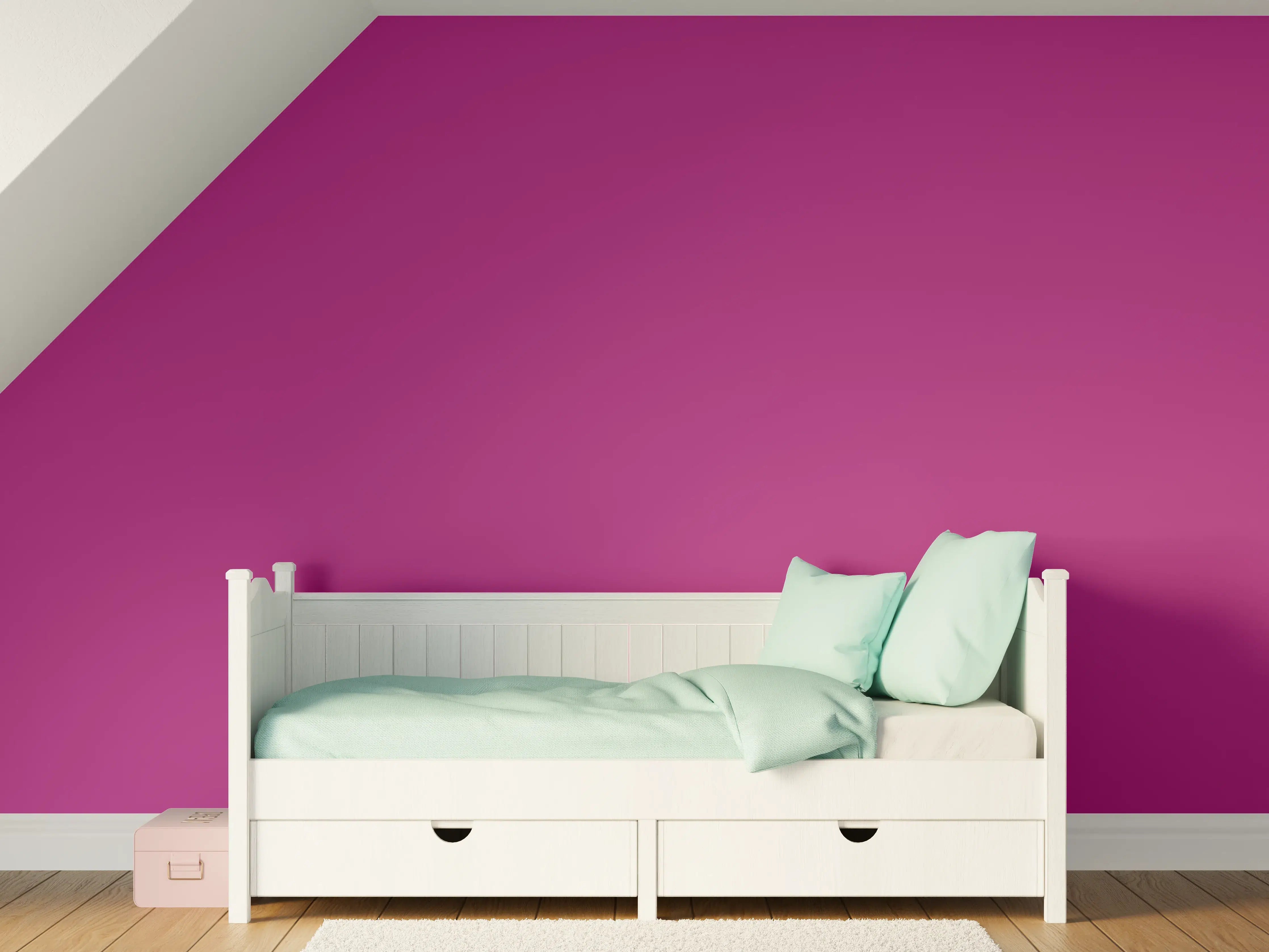 Kinderzimmer Wandgestaltung - RAL 4006 (Verkehrsviolett)