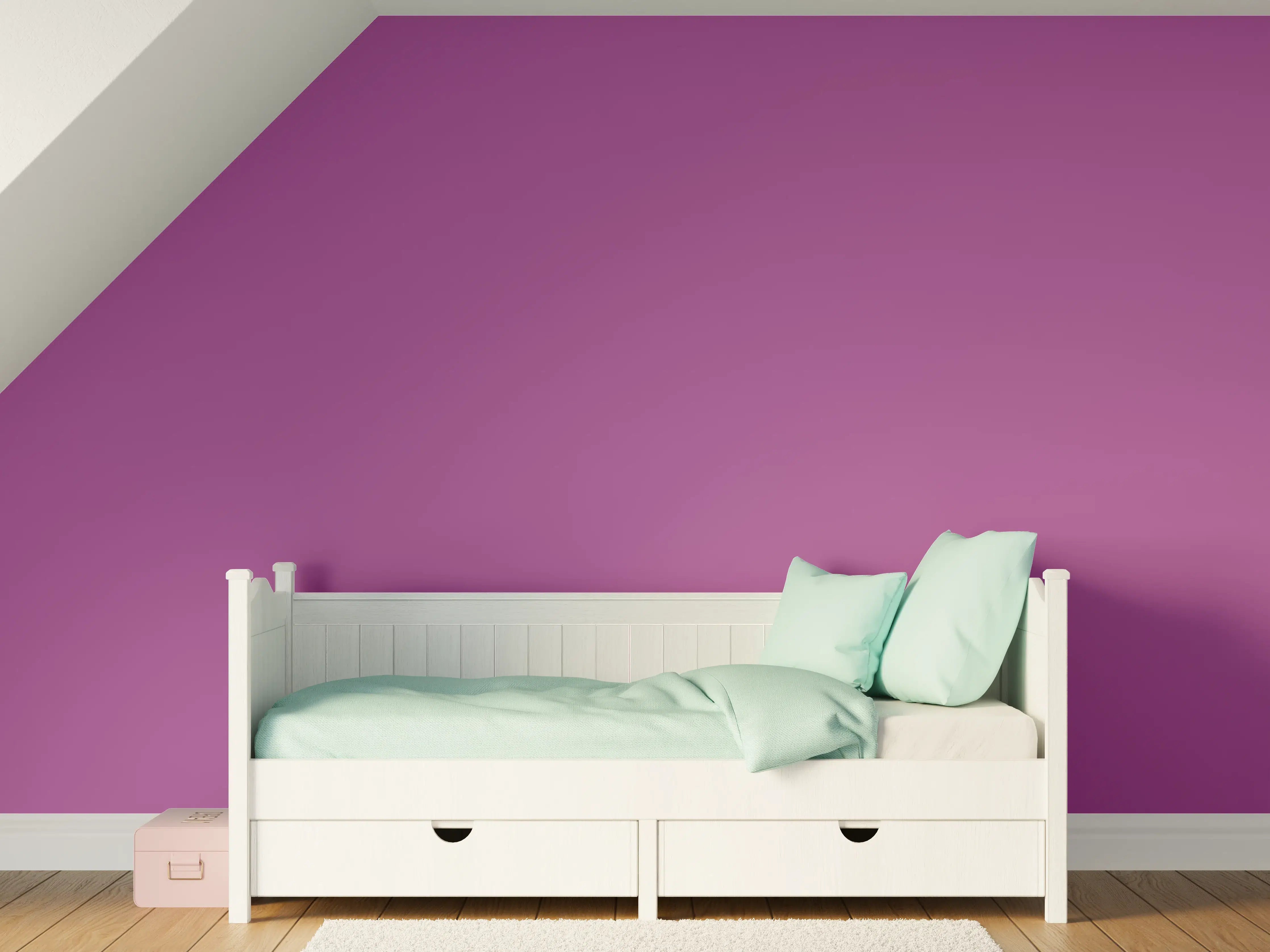 Kinderzimmer Wandgestaltung - RAL 4008 (Signalviolett)