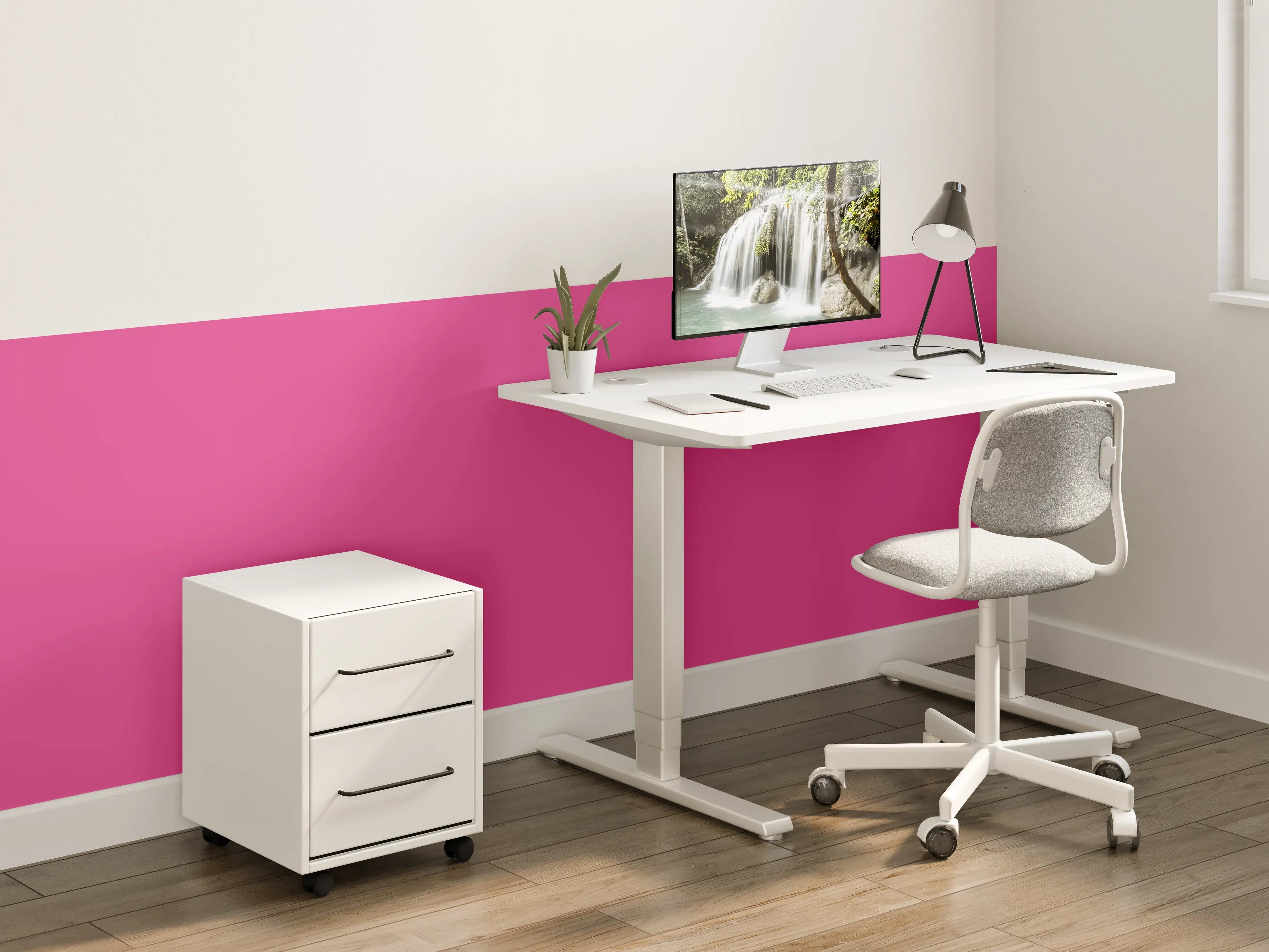 Kinderzimmer Wandgestaltung - RAL 4010 Verkehrsrot