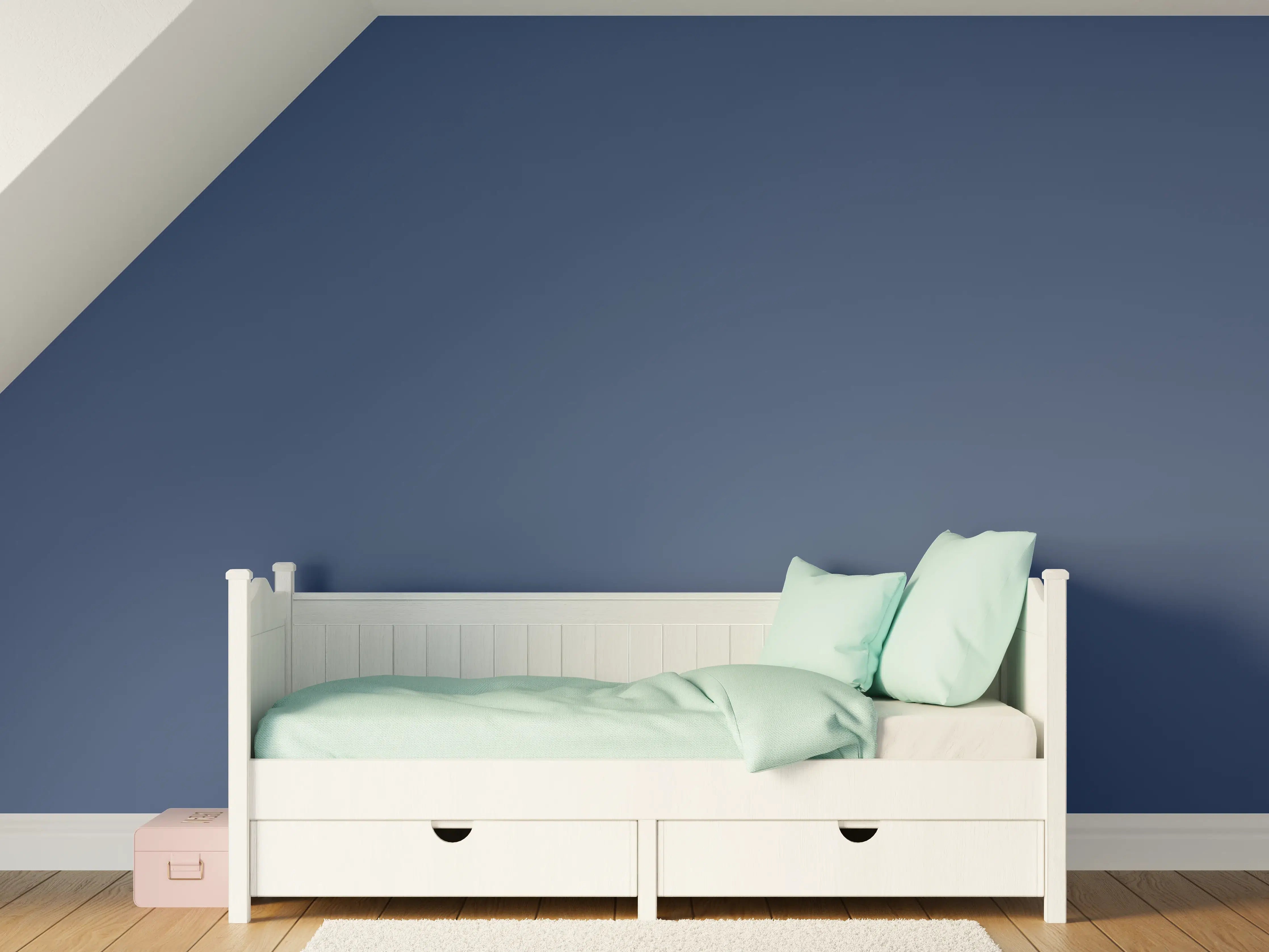 Kinderzimmer Wandgestaltung - RAL 5000 (Violettblau)