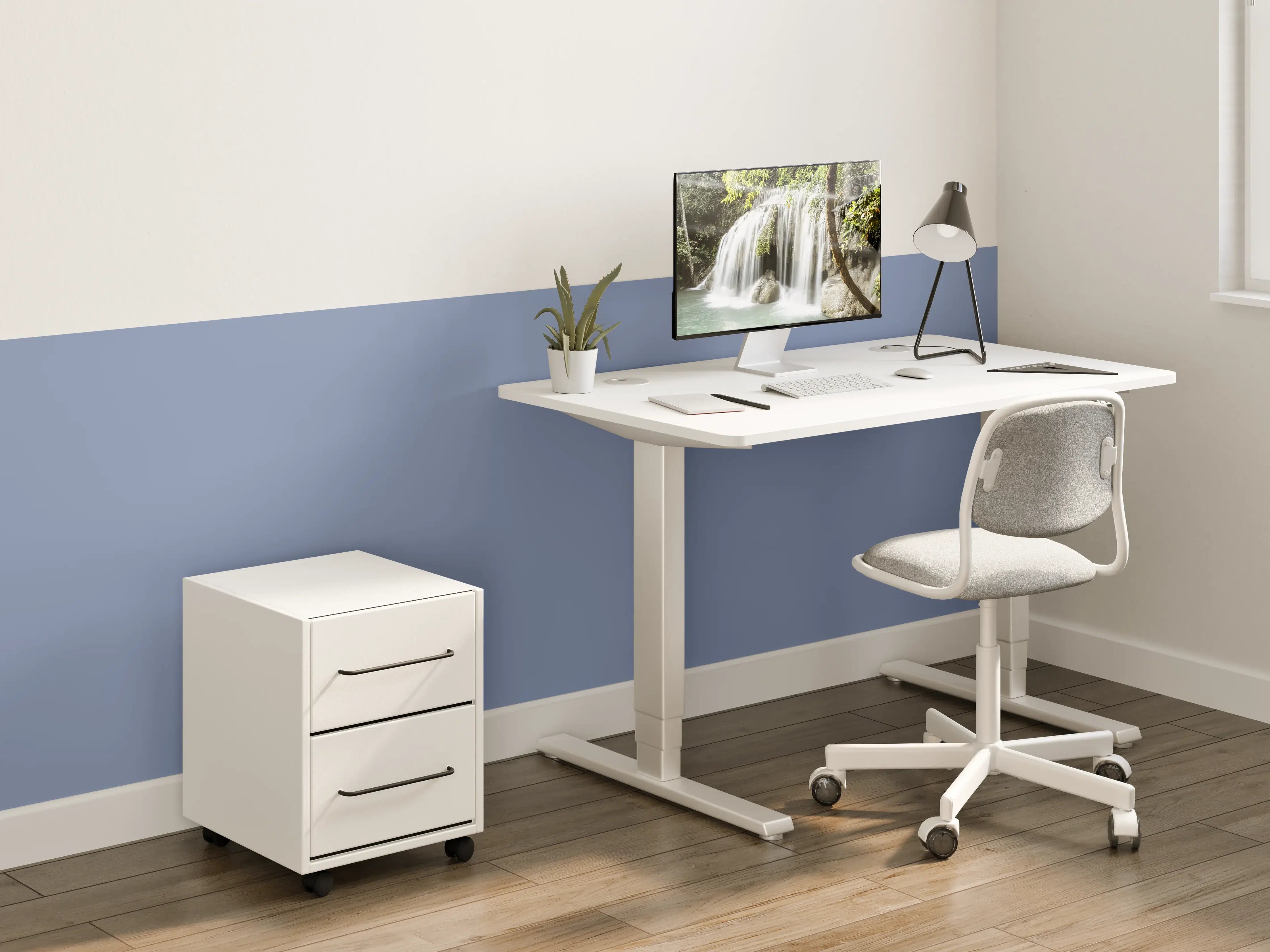 Kinderzimmer Wandgestaltung - RAL 5014 Himmelblau