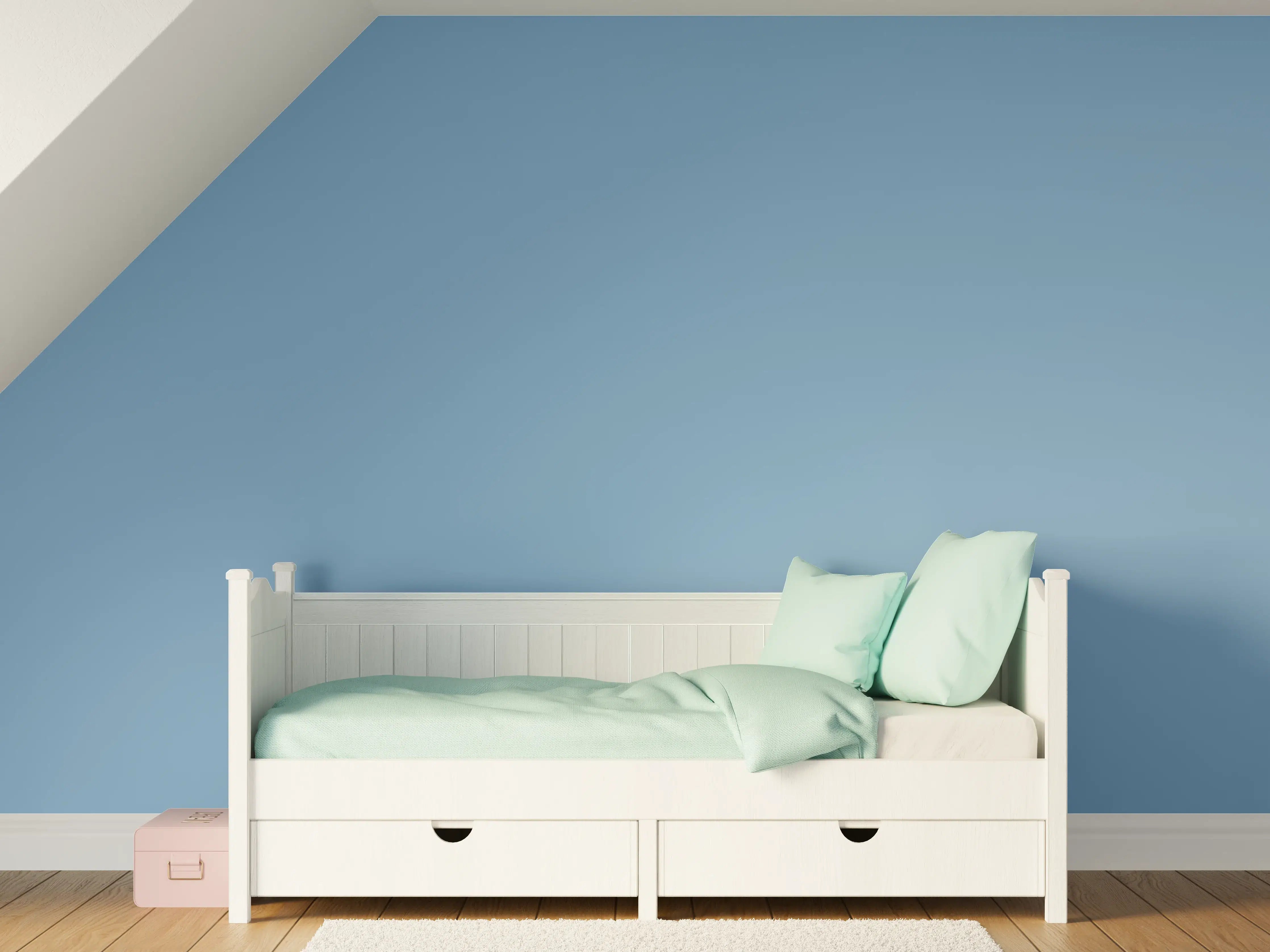 Kinderzimmer Wandgestaltung - RAL 5024 (Pastellblau)