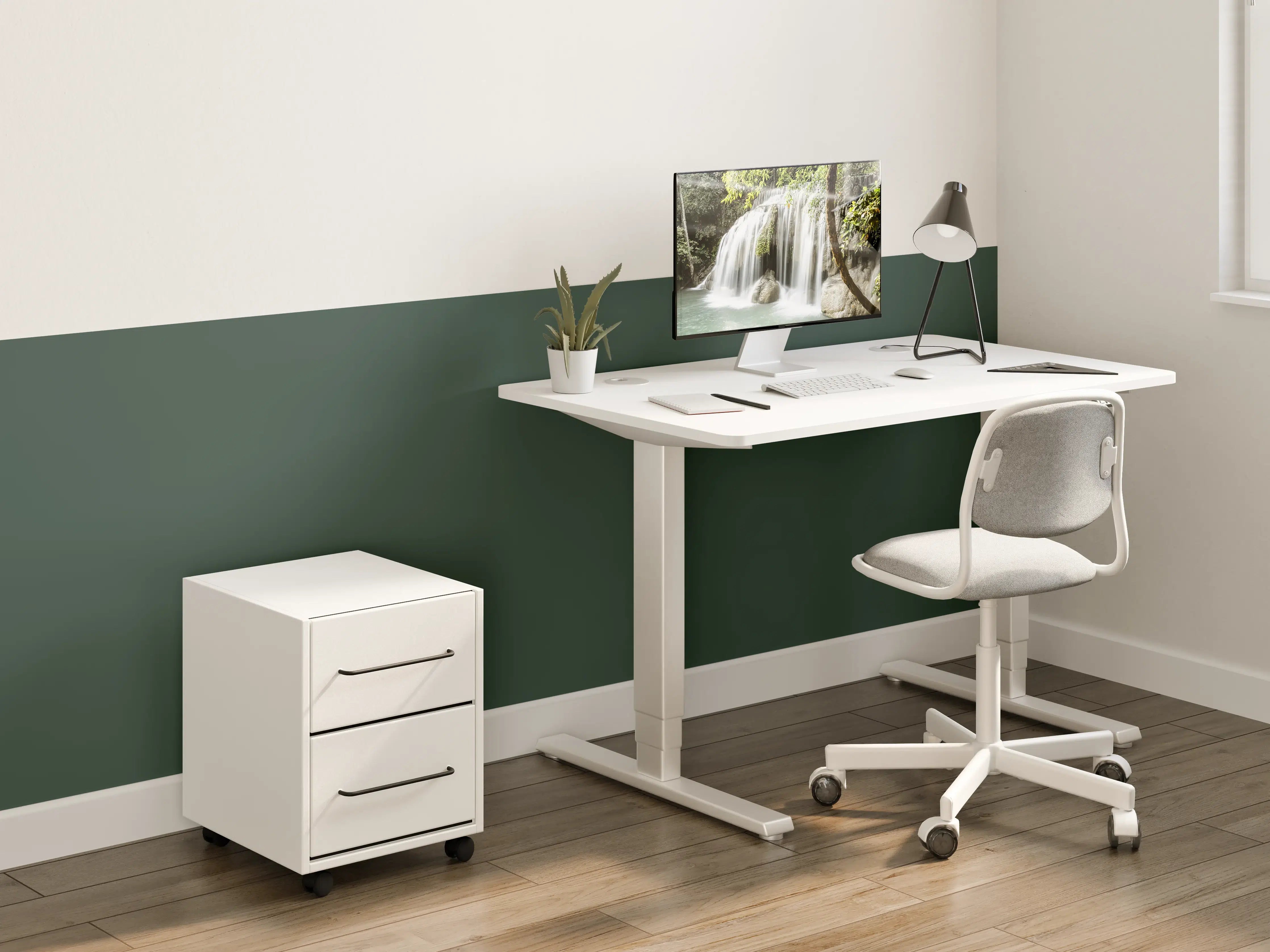 Kinderzimmer Wandgestaltung - RAL 6009 (Tannengrün)