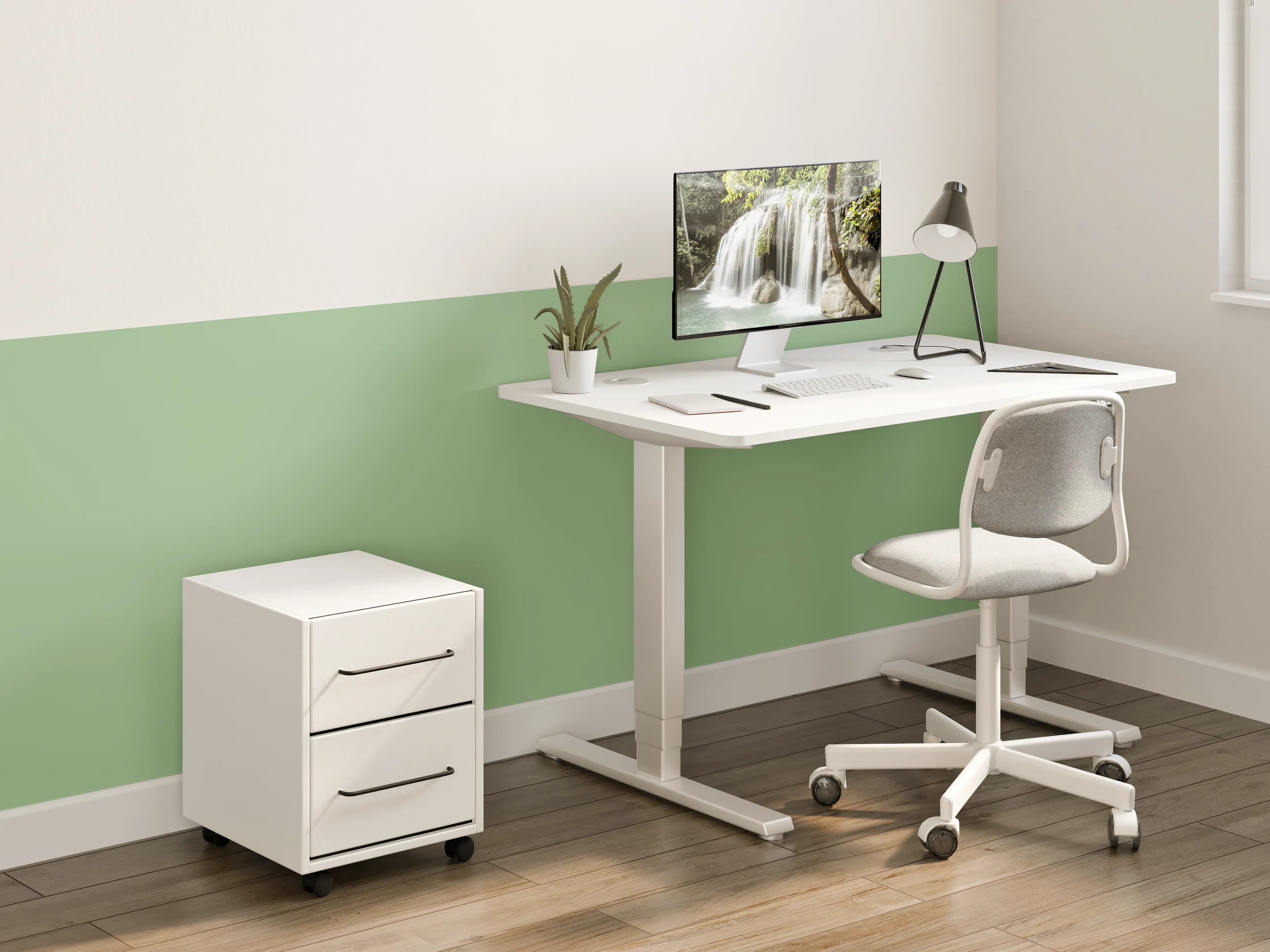 Kinderzimmer Wandgestaltung - RAL 6021 (Blassgrün)