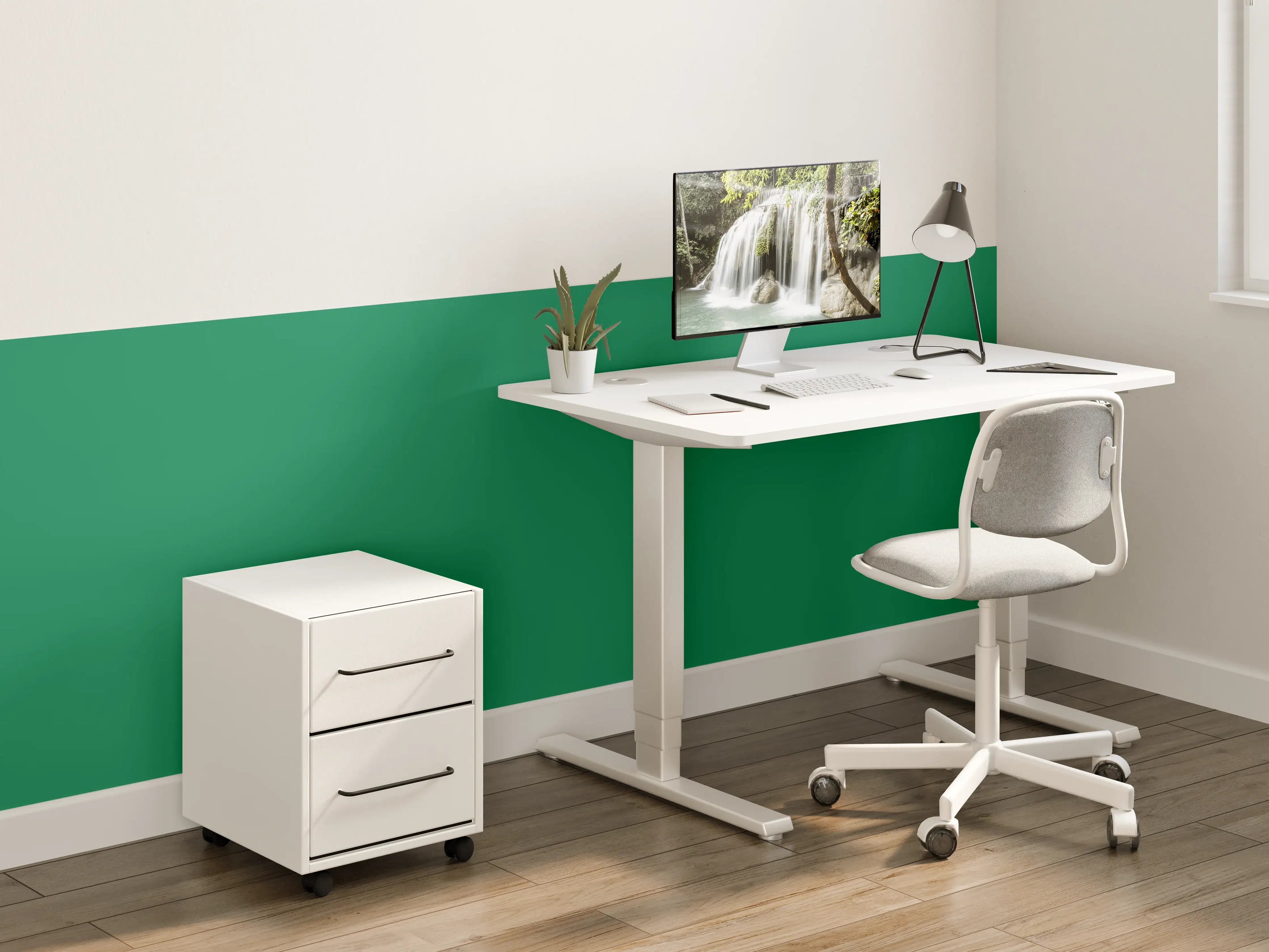 Kinderzimmer Wandgestaltung - RAL 6029 (Mintgrün)