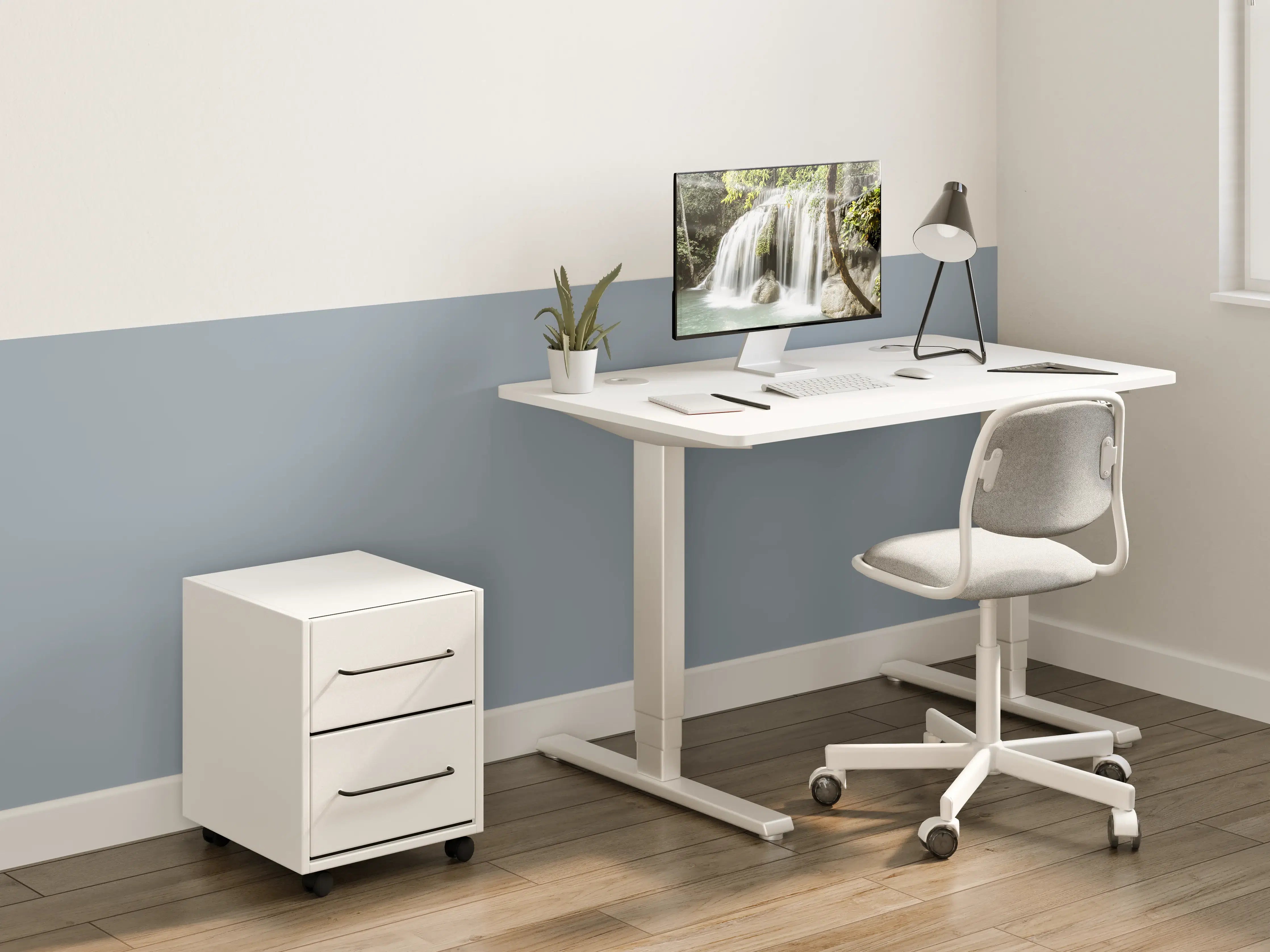 Kinderzimmer Wandgestaltung - RAL 7000 (Eichhörnchengrau)