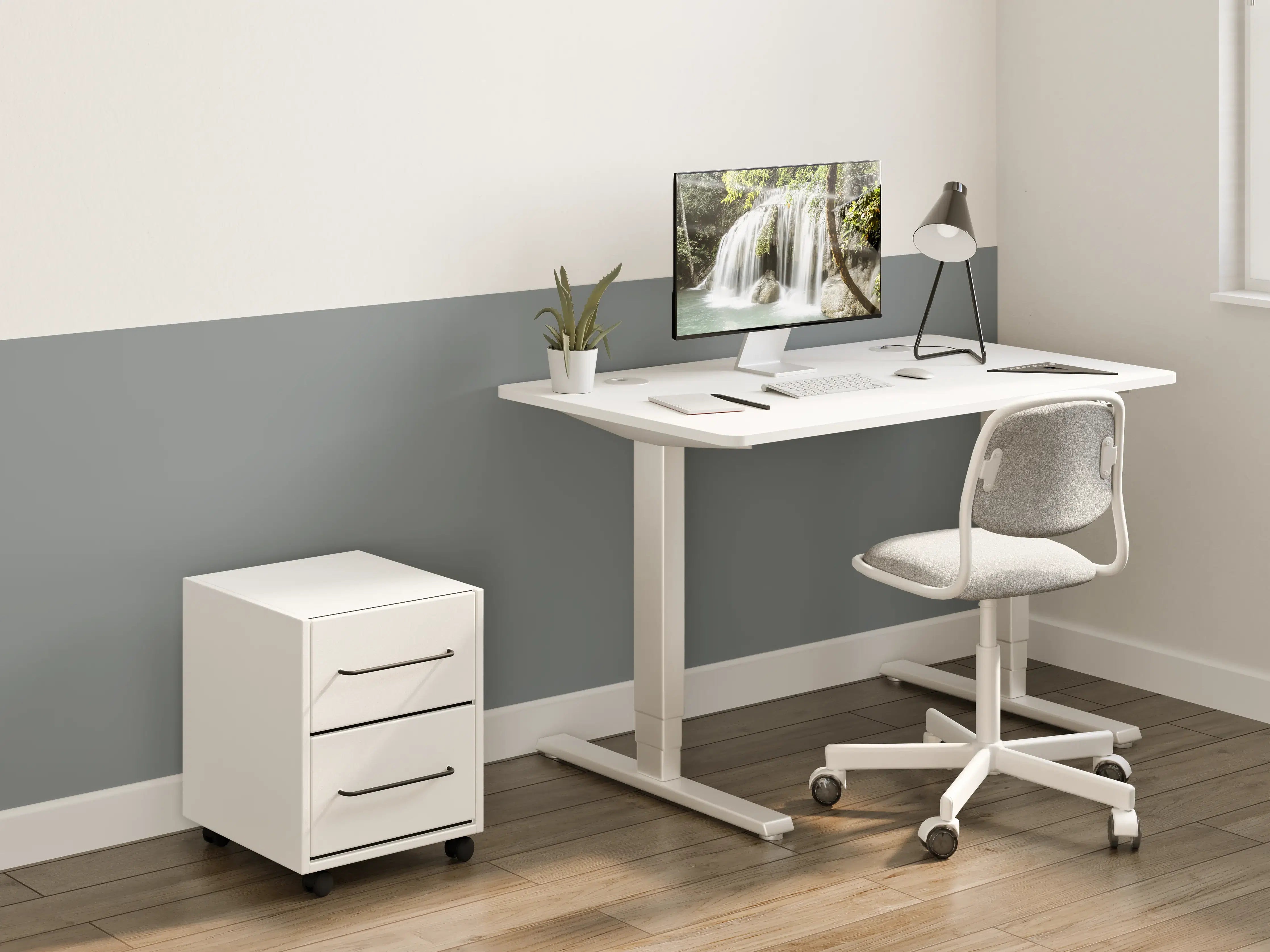 Kinderzimmer Wandgestaltung - RAL 7005 (Mausgrau)