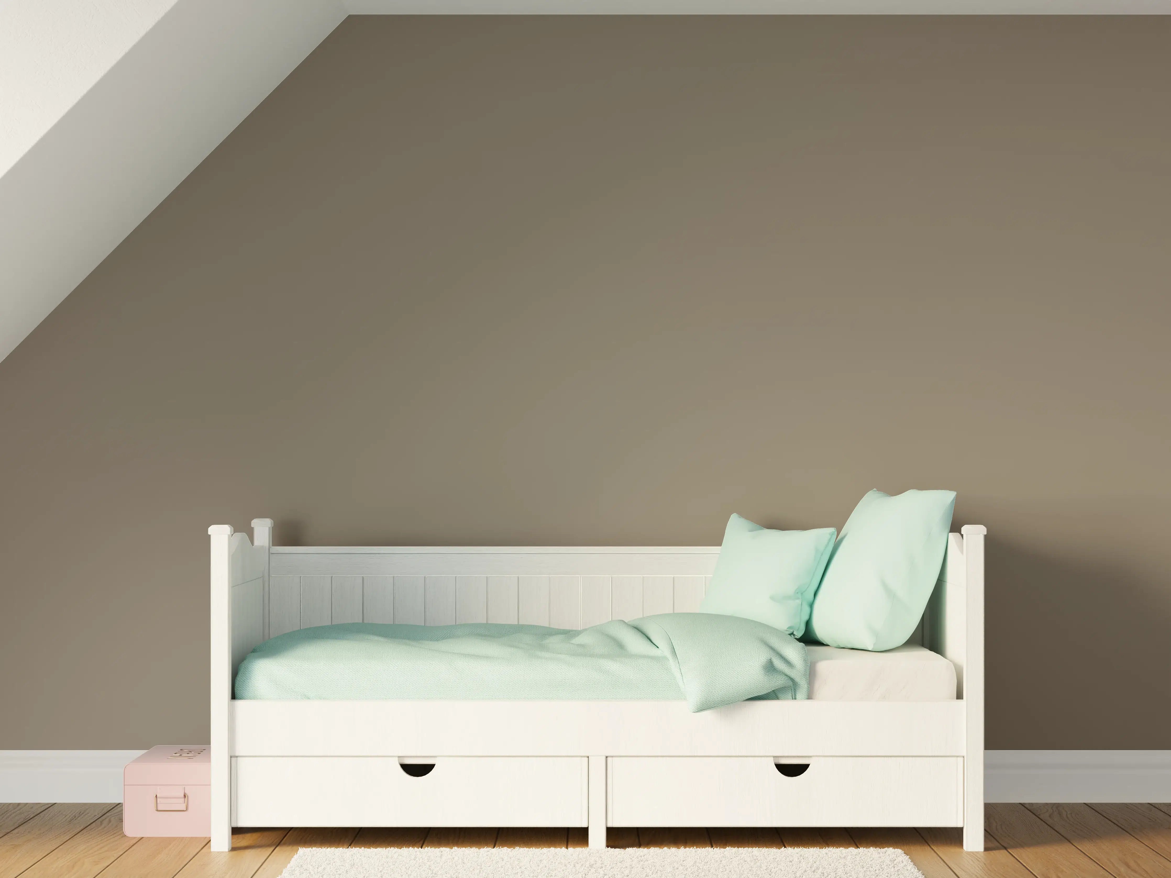 Kinderzimmer Wandgestaltung - RAL 7006 (Beigegrau)