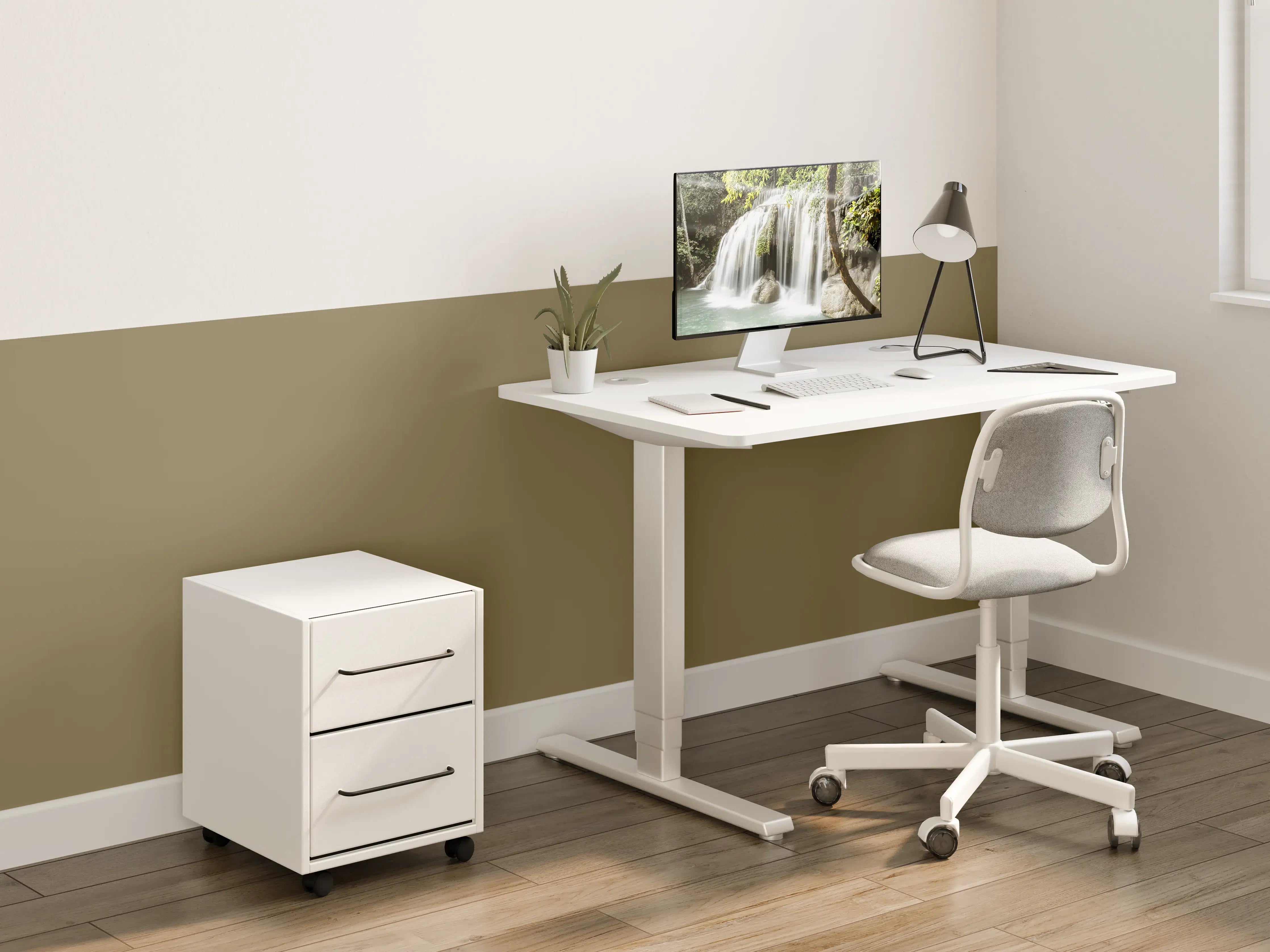 Kinderzimmer Wandgestaltung - RAL 7008 (Khaki grau)