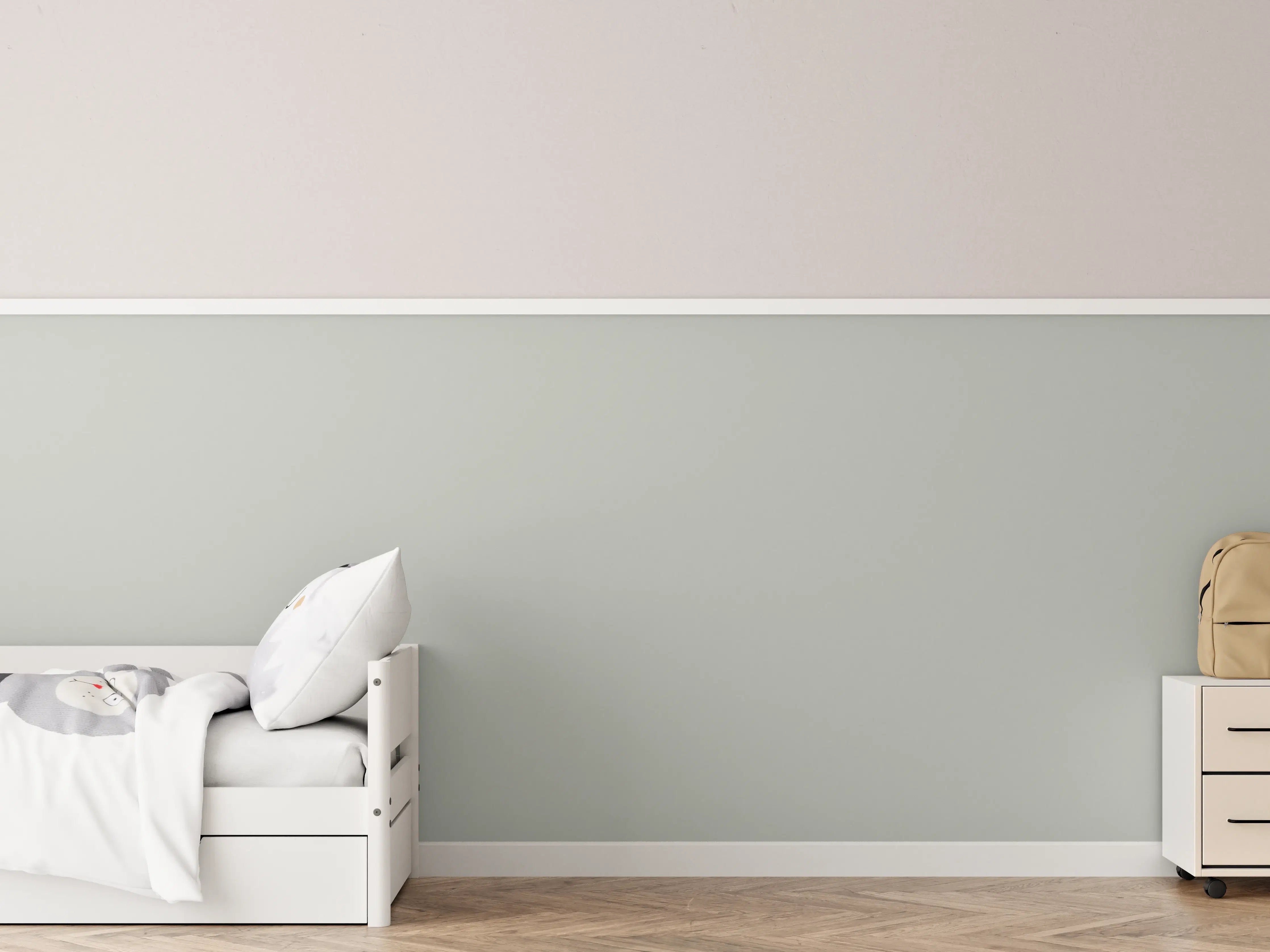 Kinderzimmer Wandgestaltung - RAL 7038 (Achatgrau)