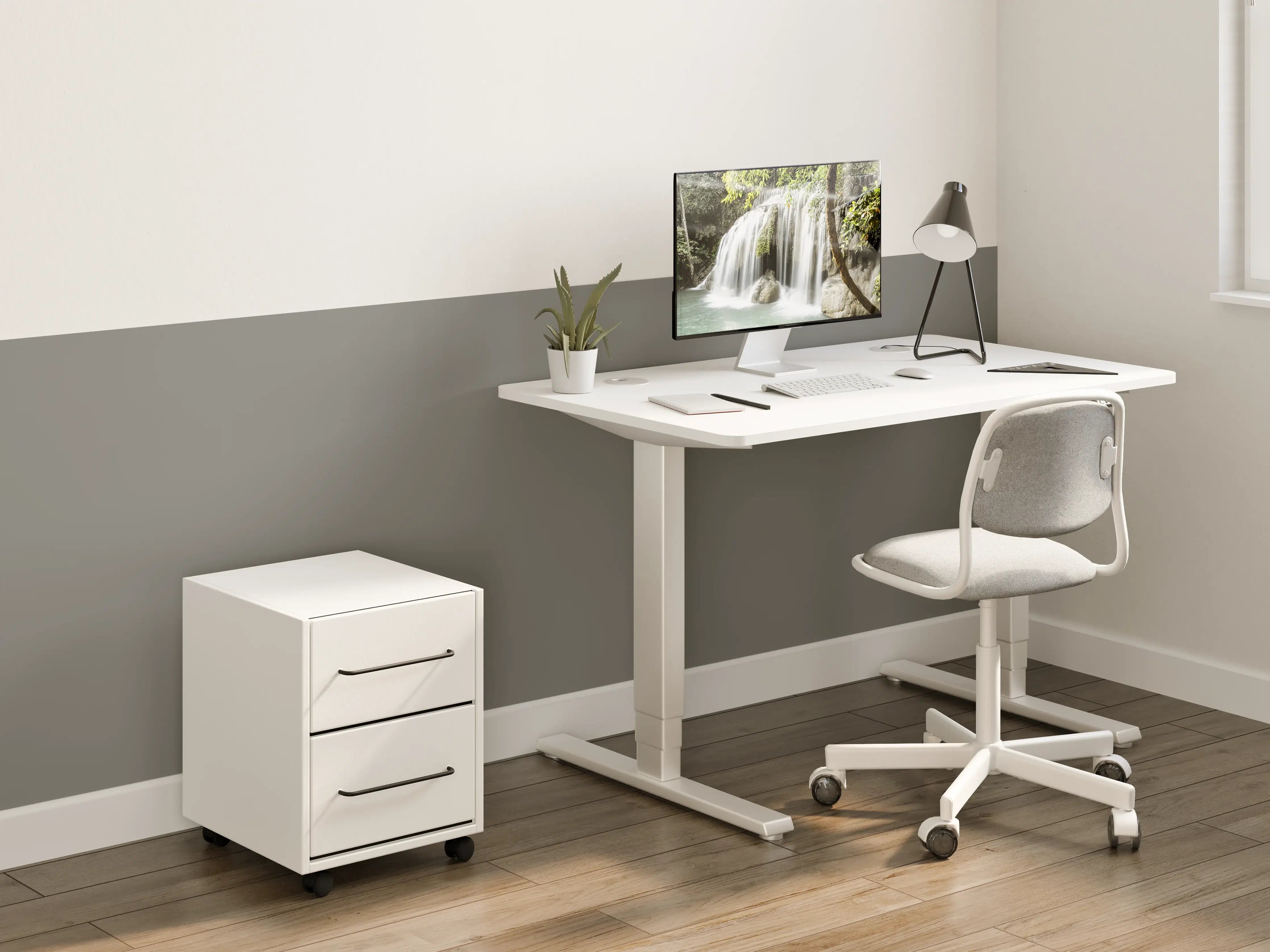 Kinderzimmer Wandgestaltung - RAL 7039 (Quarzgrau)