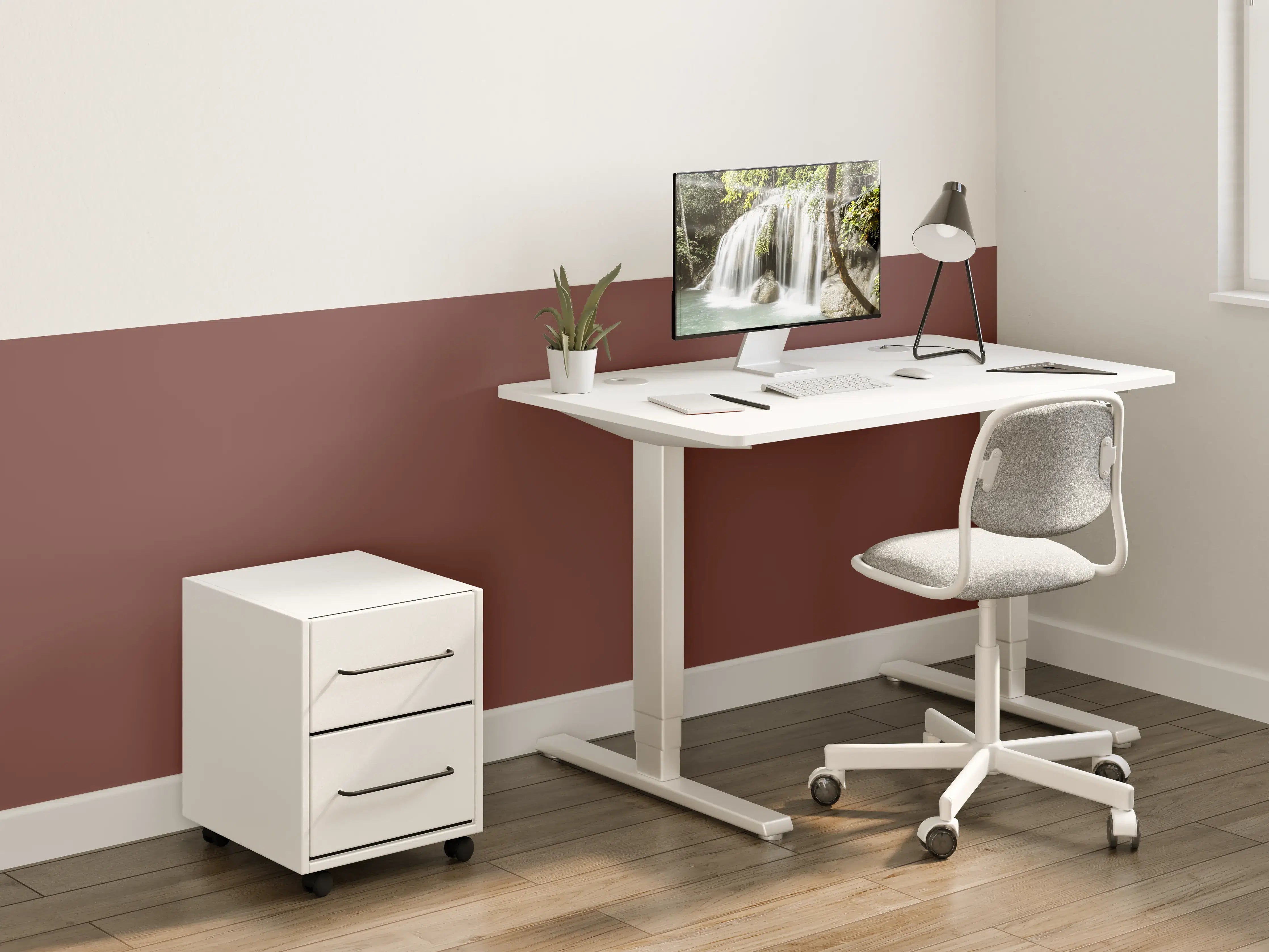 Kinderzimmer Wandgestaltung - RAL 8012 (Rotbraun)